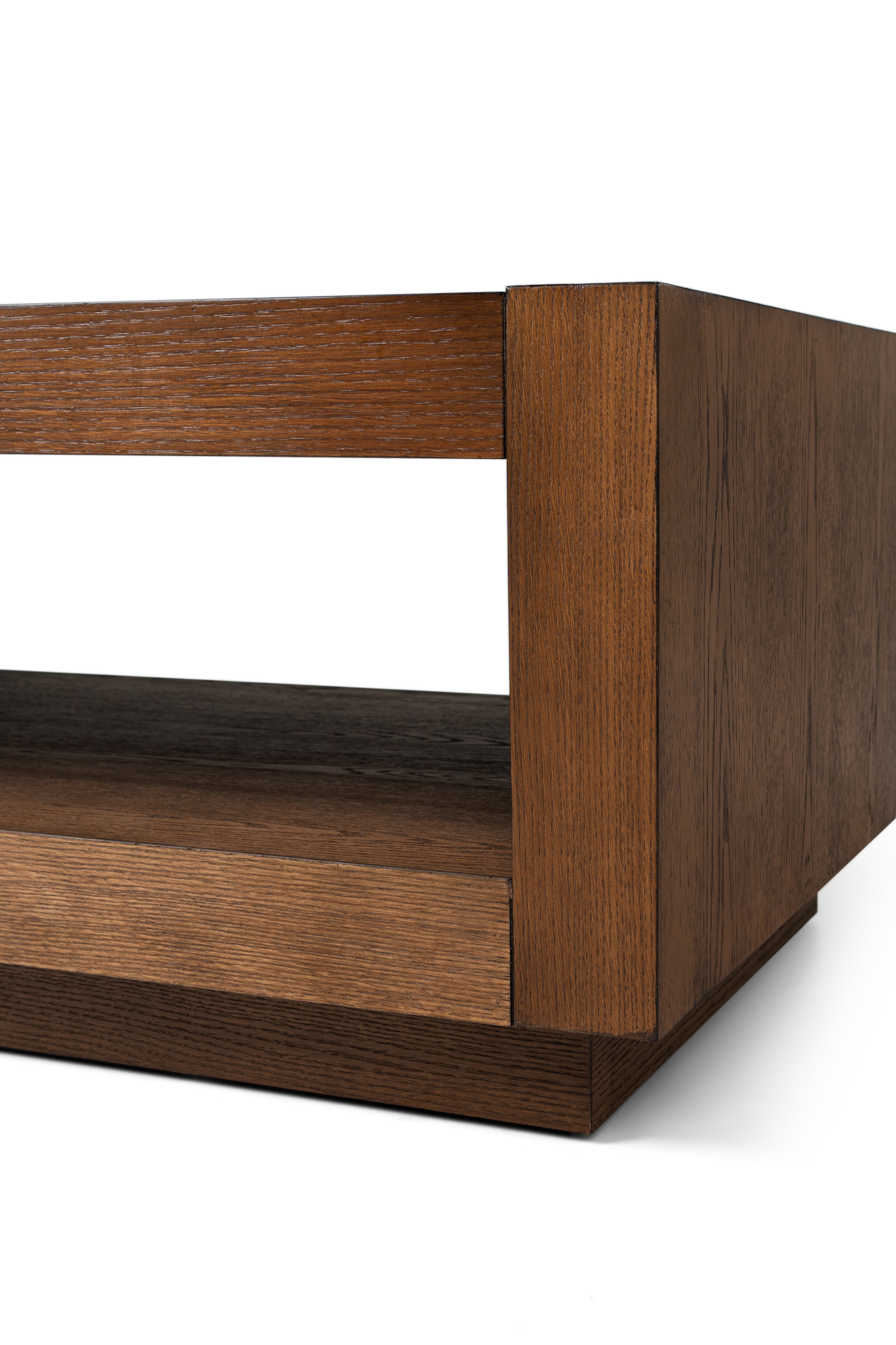 Artemis Contemporary Wooden Coffee Table in Refined Brown Finish in Accent Tables by Maven Lane
