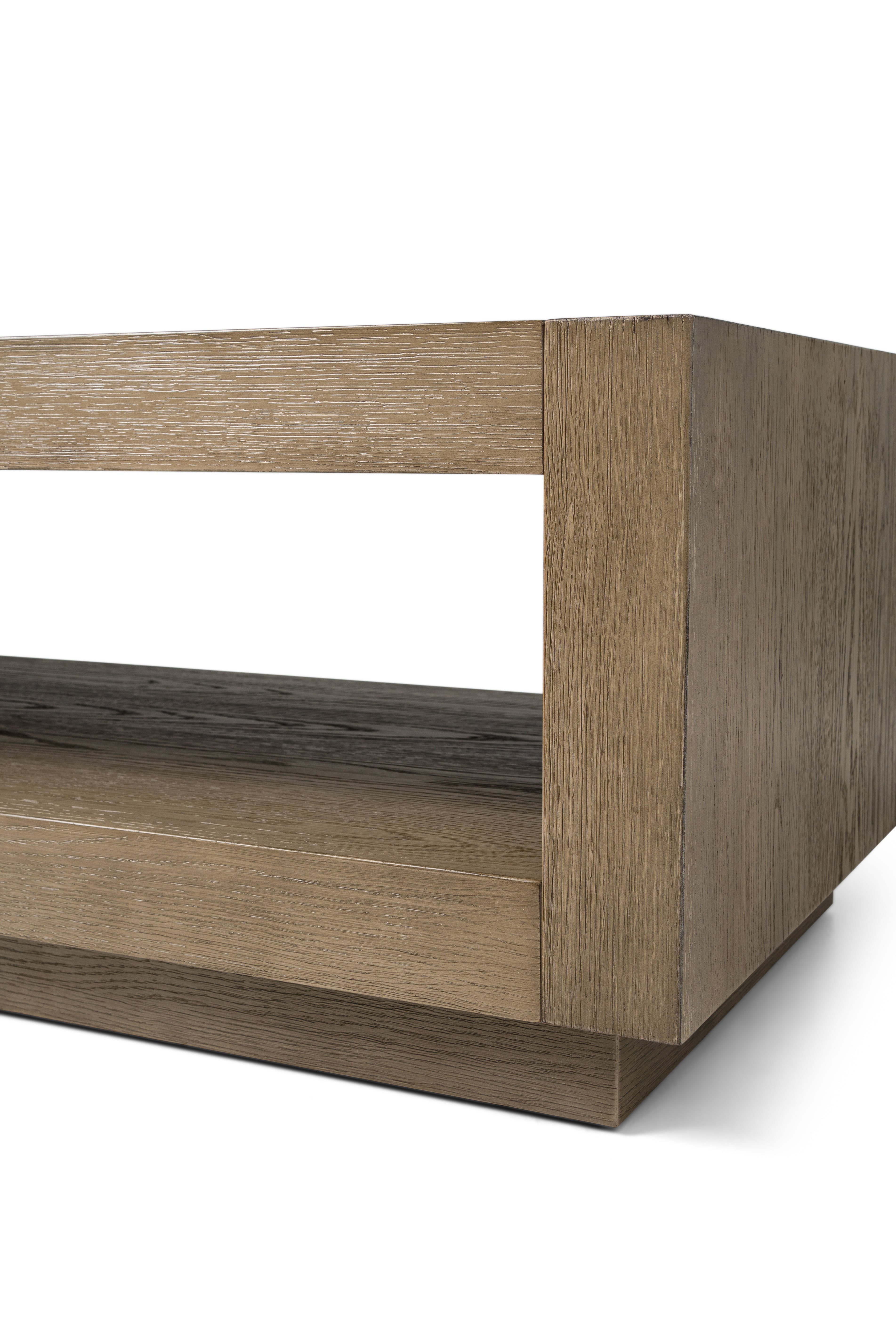 Artemis Contemporary Wooden Coffee Table in Refined Grey Finish in Accent Tables by Maven Lane