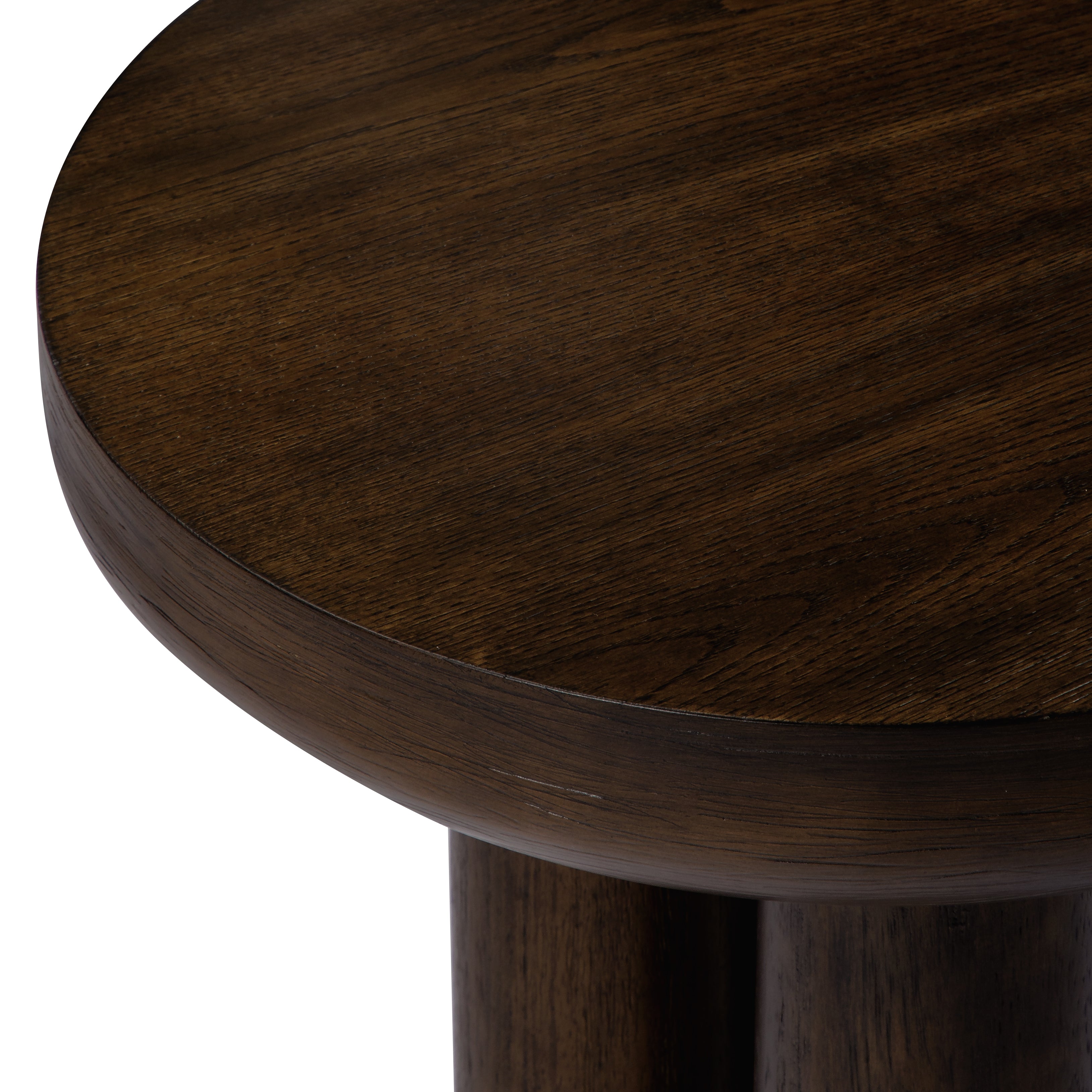 Owen rustic wooden side table in aged brown in Accent Tables by Maven Lane