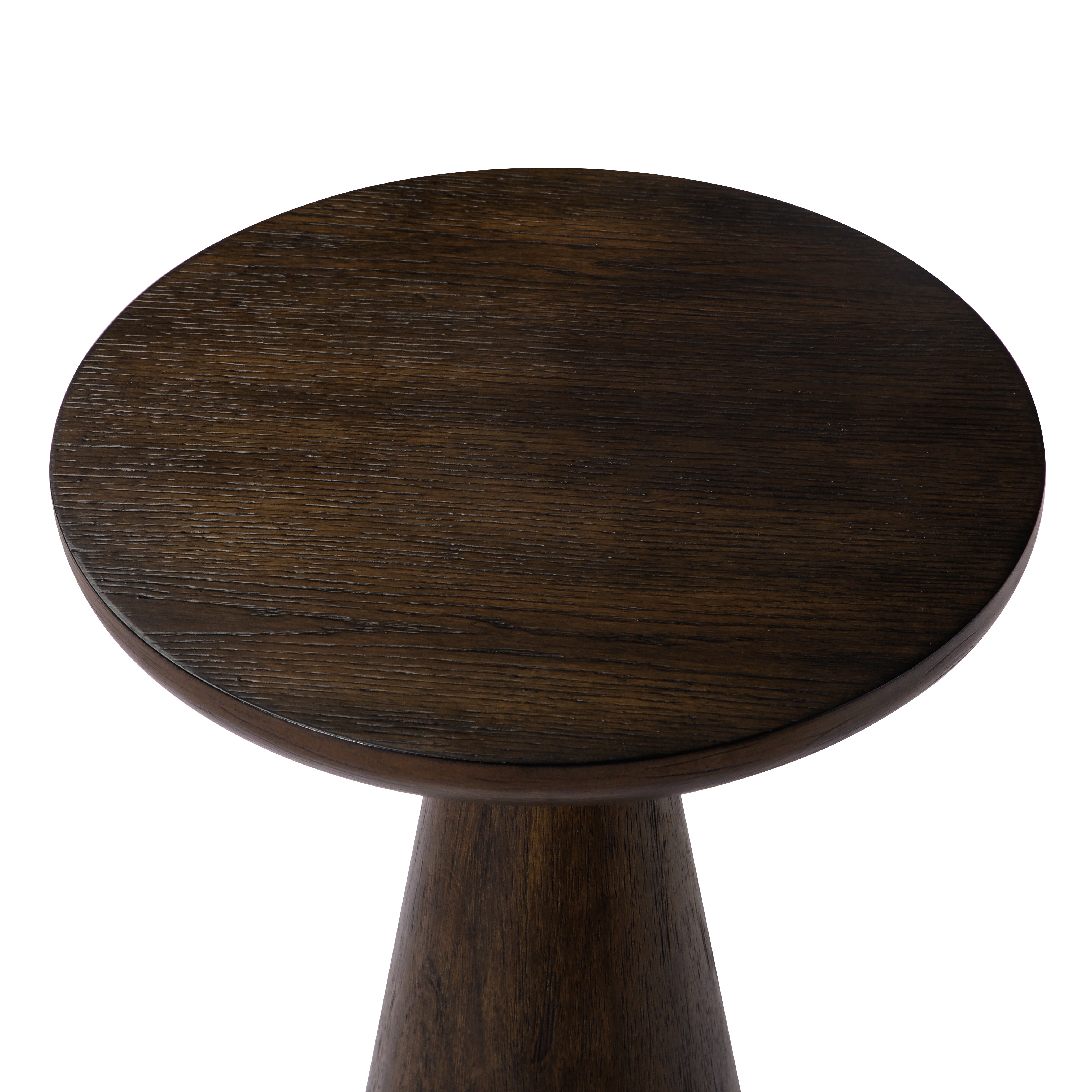 Owen Rustic Wooden Drink Table In Aged Brown in Accent Tables by Maven Lane