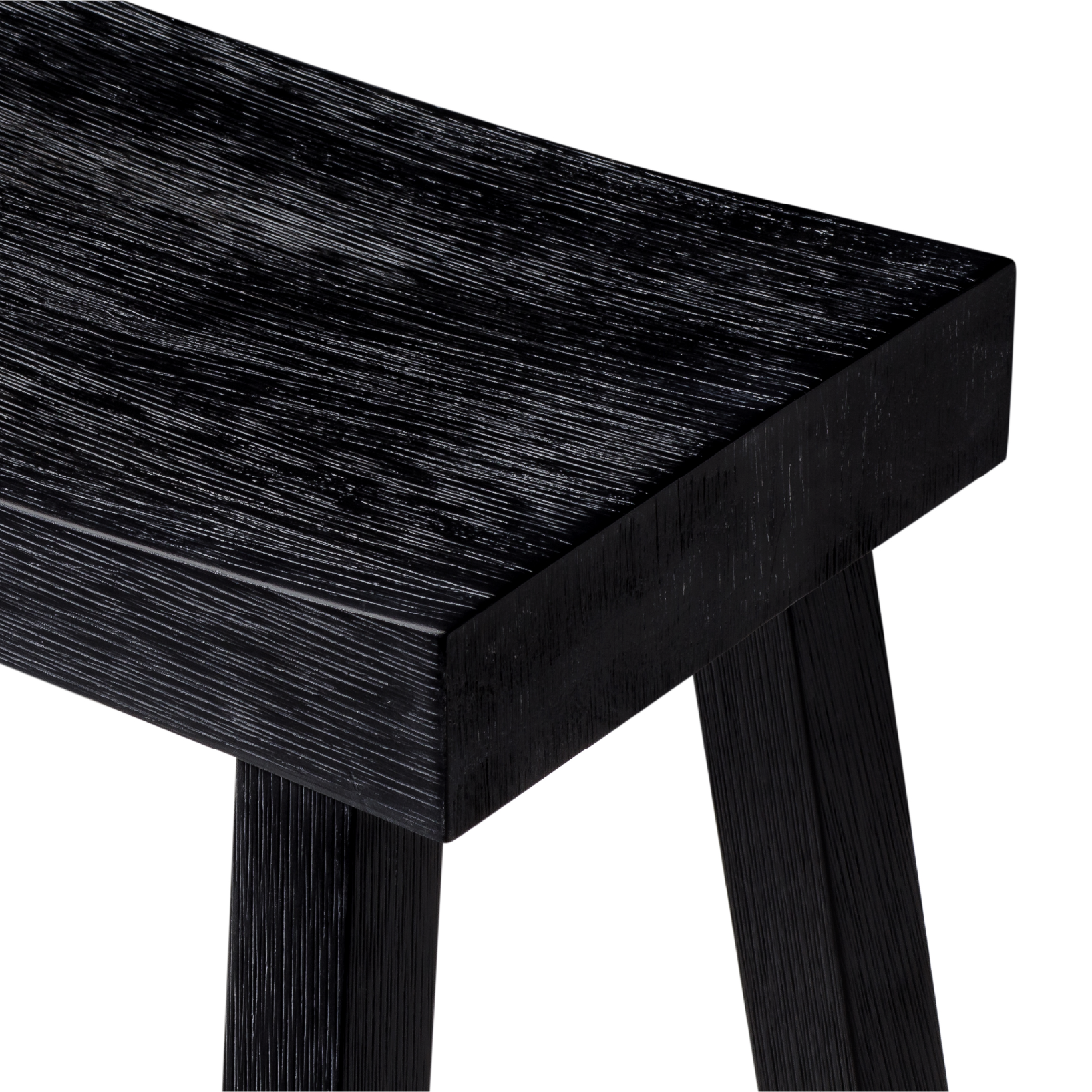 27" Vincent counter height kitchen stool - antiqued black finish in Stools by Maven Lane