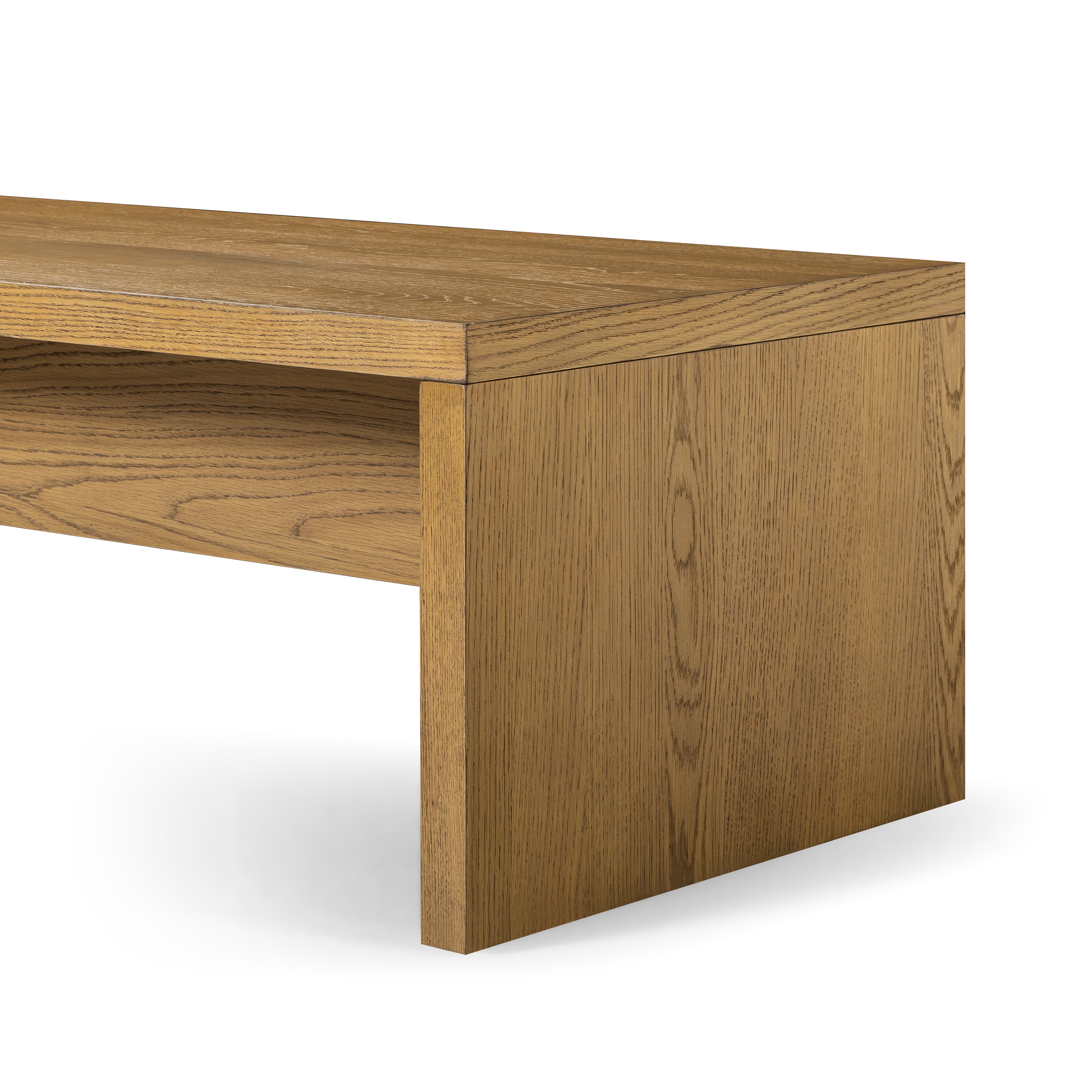 Zeno Rectangular Coffee Table in Aged Natural in Coffee Table by Maven Lane