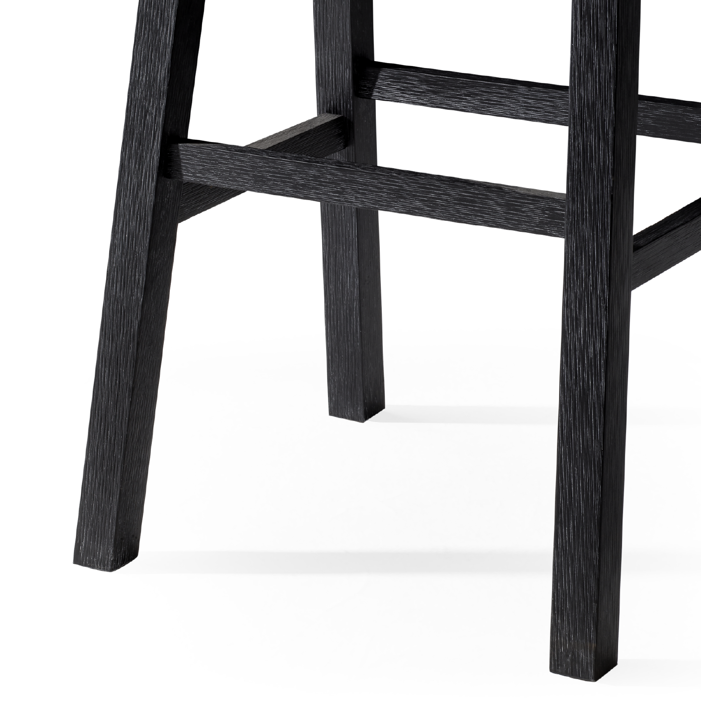 Vincent Bar Stool in Antiqued Black Finish in Stools by Maven Lane