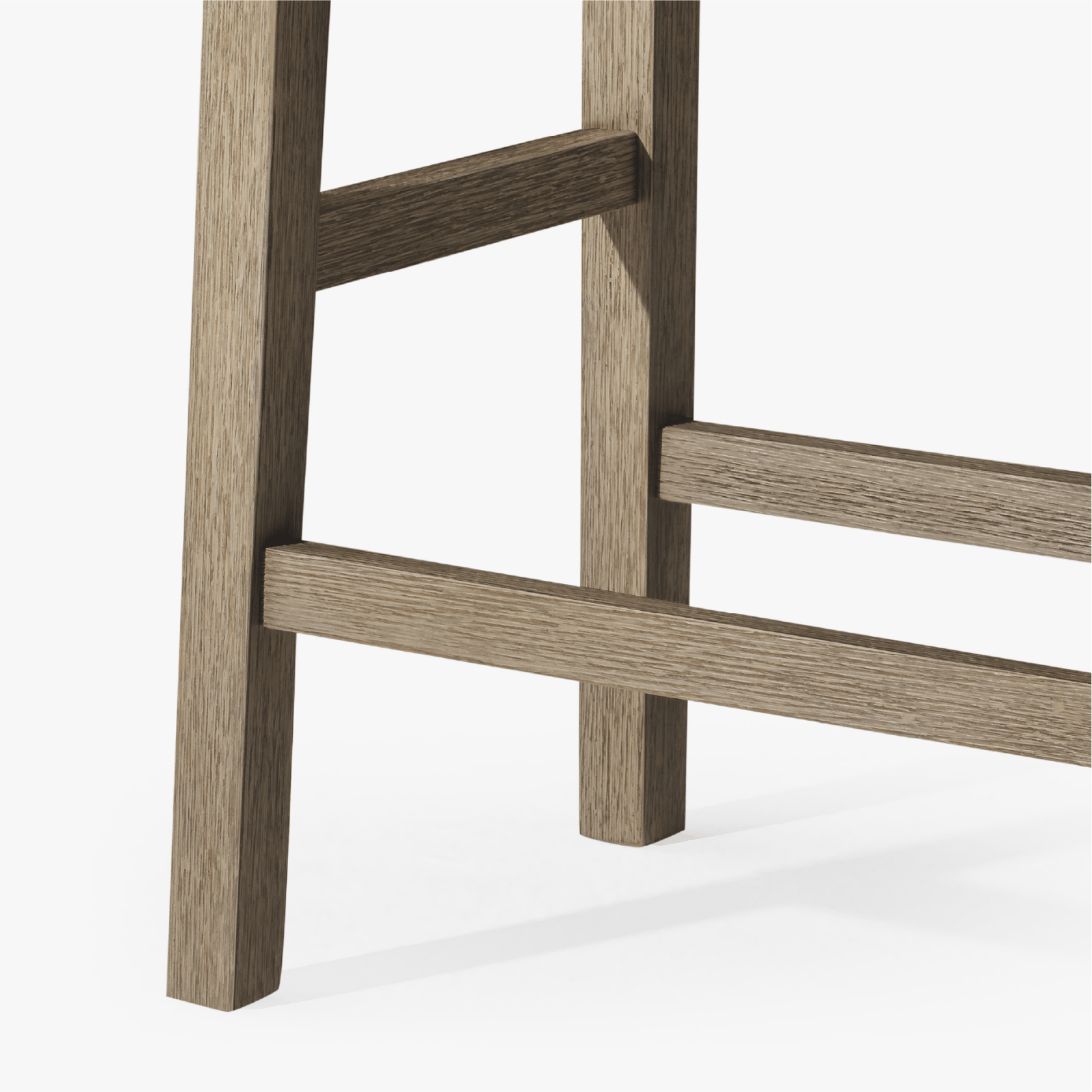 26" Emerson Counter Stool in Weathered Grey Wood Finish with Ronan Stone Vegan Leather in Stools by Maven Lane