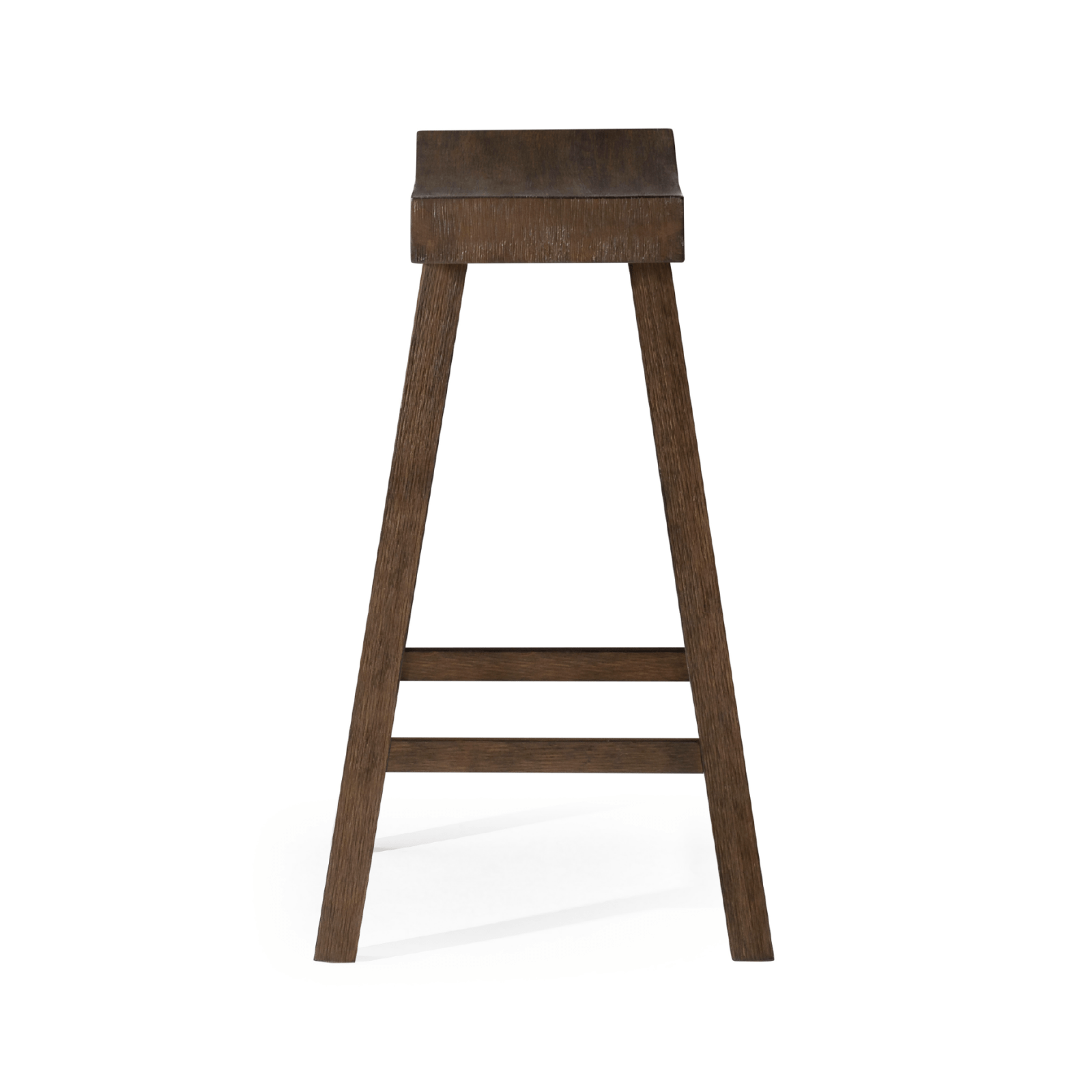 27" Vincent Counter Stool in Antiqued Brown Finish in Stools by Maven Lane