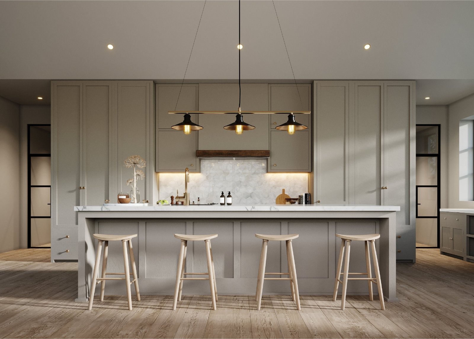 30" Luna Bar Stool in Oak Wood Finish in Stools by Maven Lane