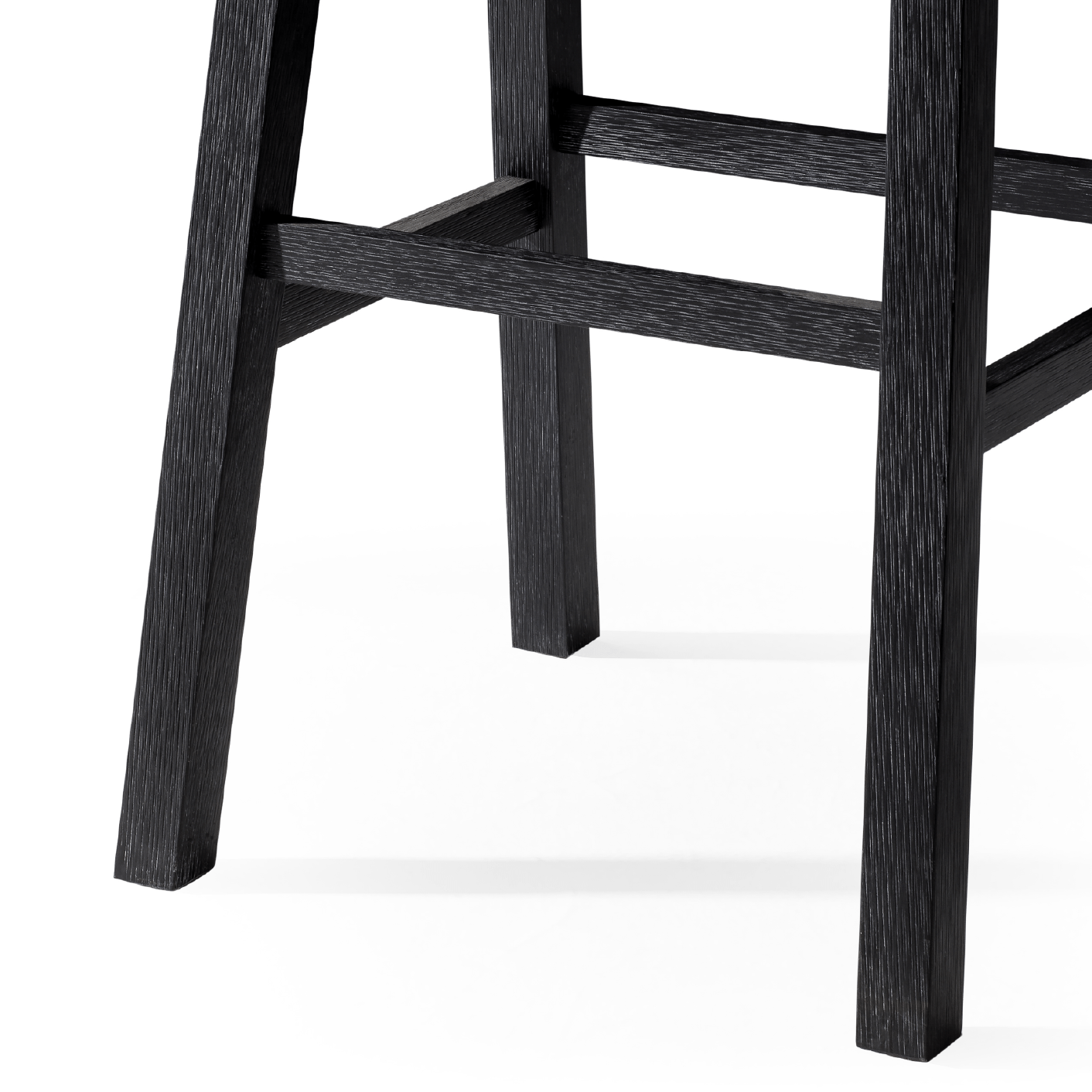 31" Vincent Barstool in Antiqued Black Finish in Stools by Maven Lane