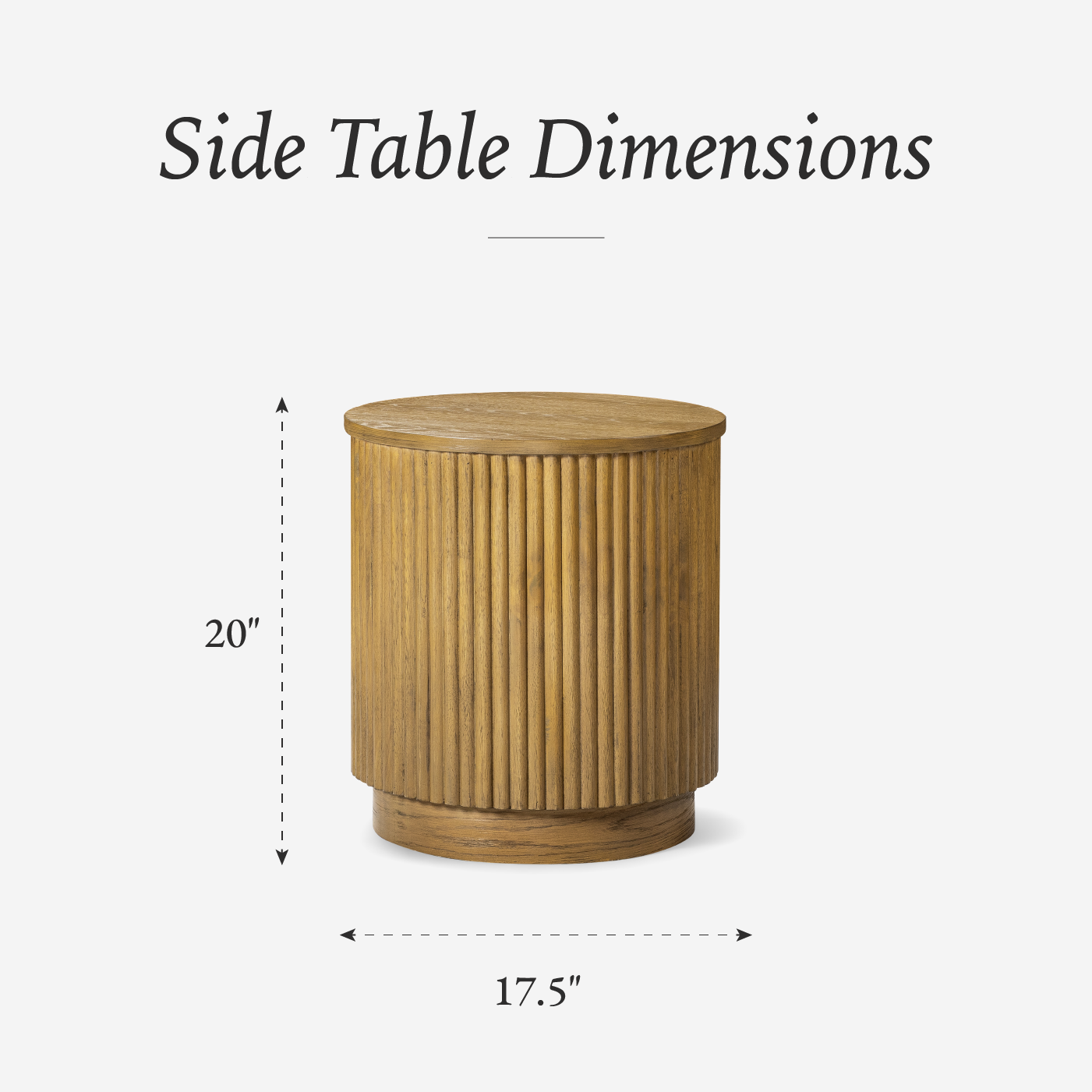 Dallas Round Side Table in Aged Natural in Side Table by Maven Lane