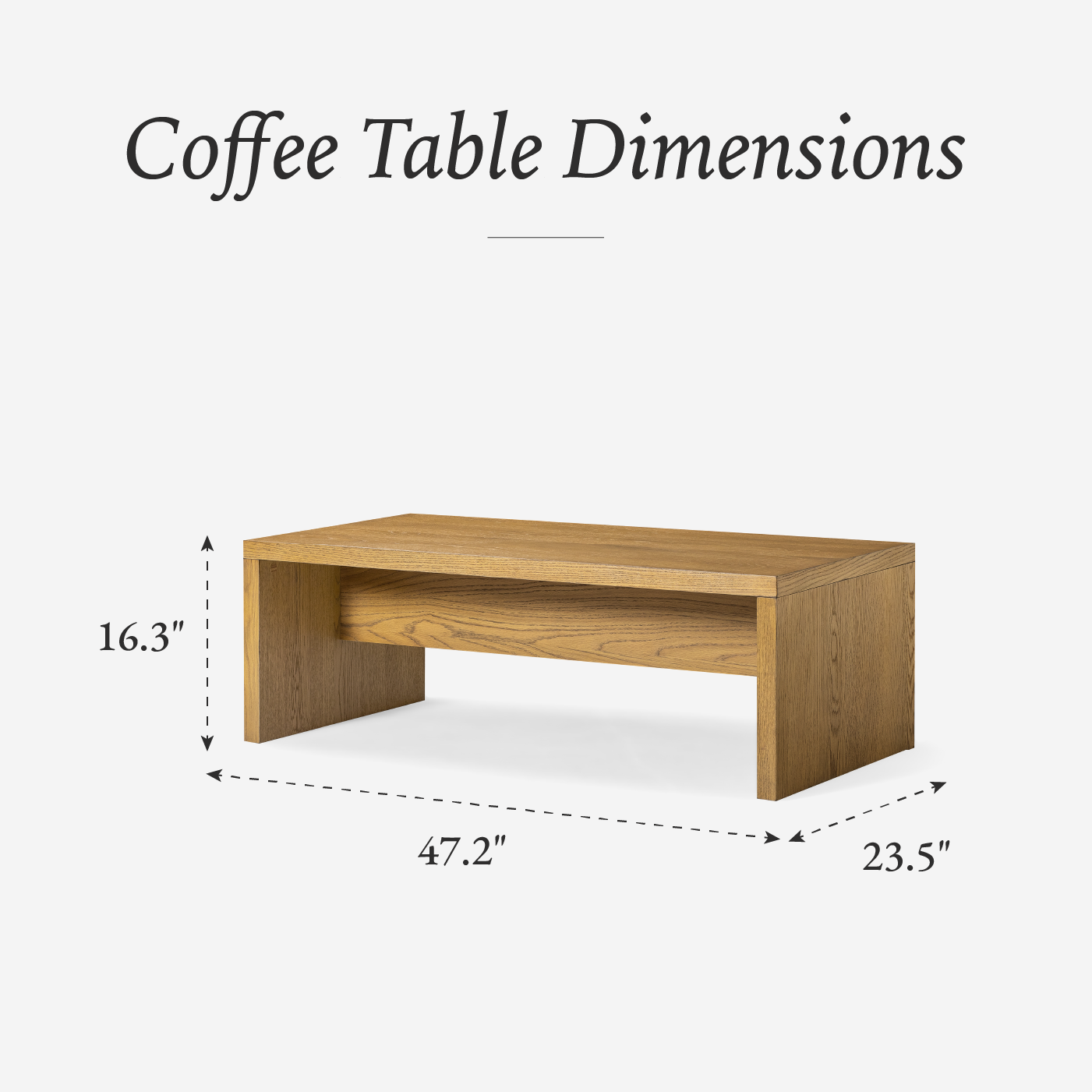Zeno Rectangular Coffee Table in Aged Natural in Coffee Table by Maven Lane