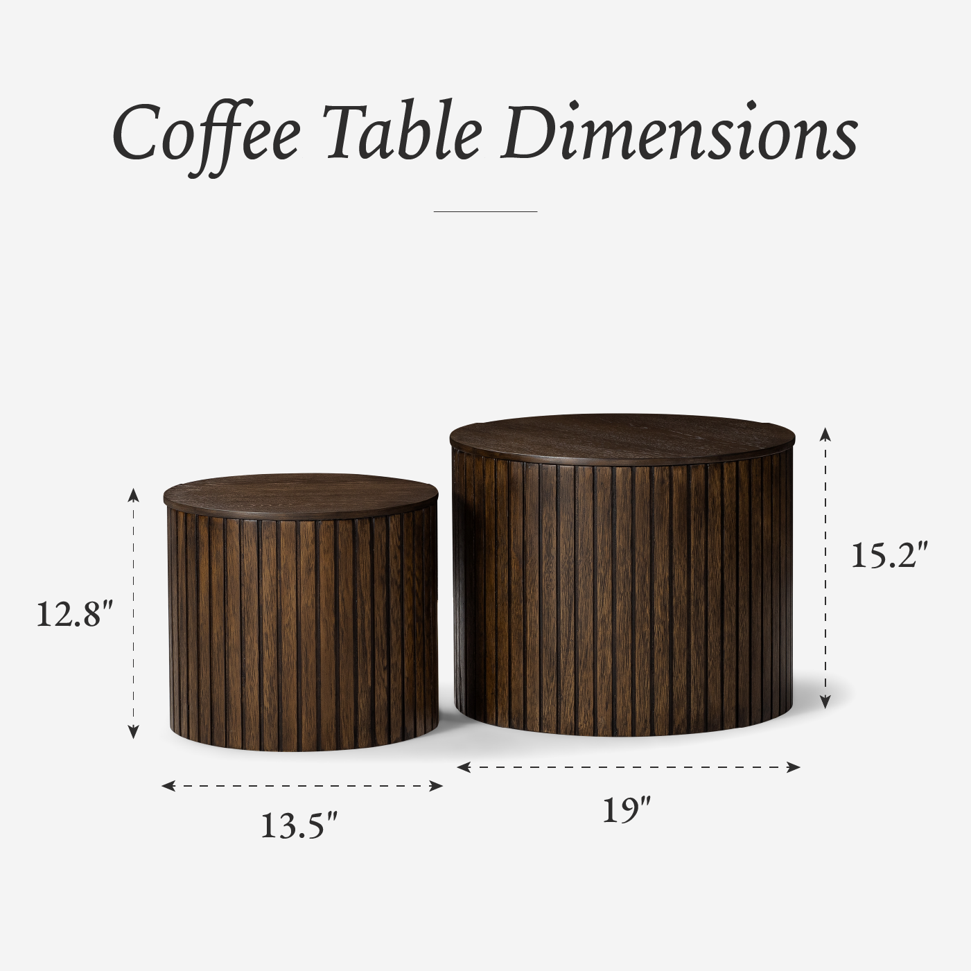 Austin Nesting Coffee Tables in Aged Brown in Nesting Tables by Maven Lane