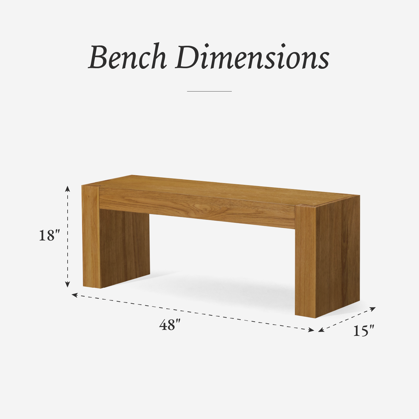 Zeno Organic Wooden Bench in Weathered Natural Finish in Bench by Maven Lane