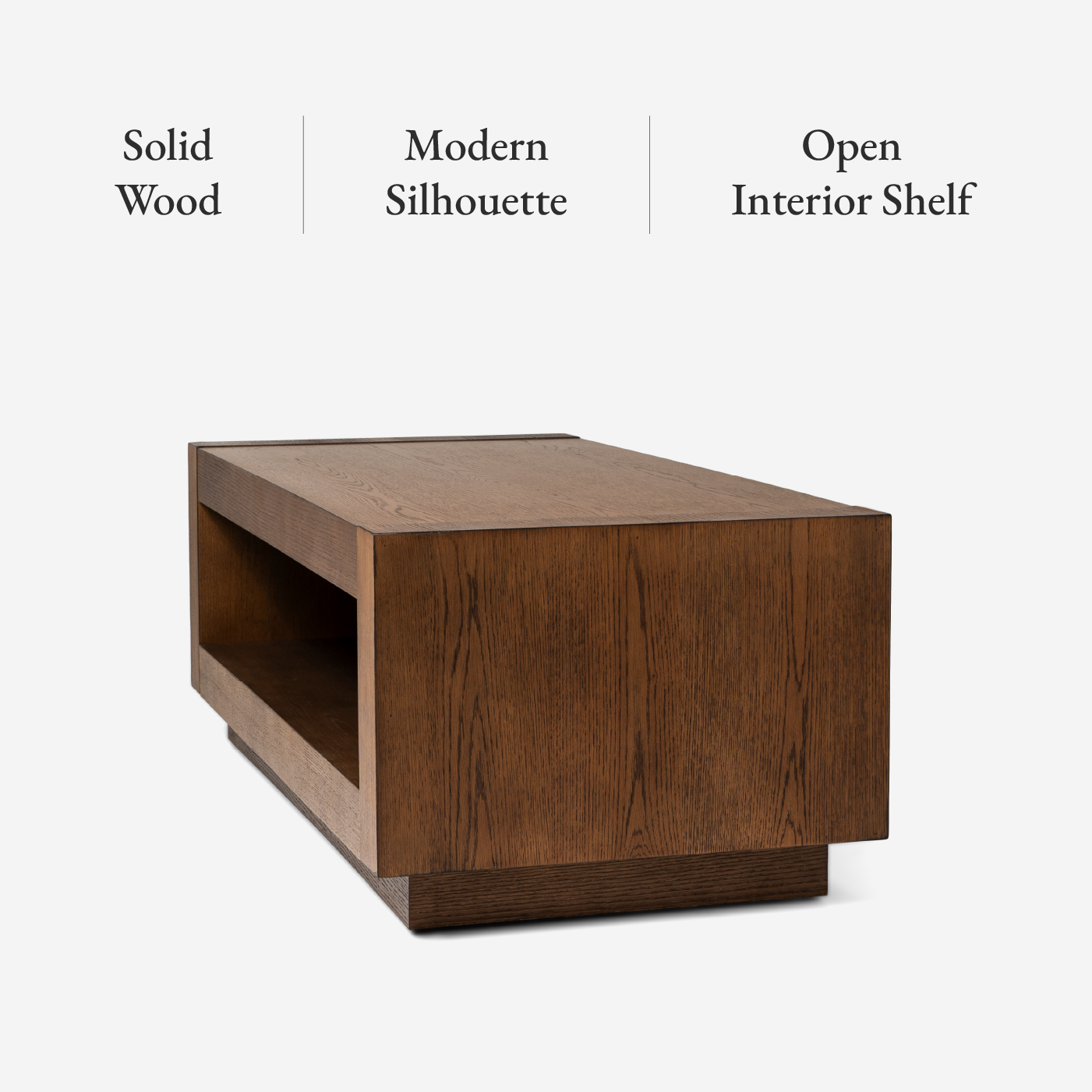 Artemis Contemporary Wooden Coffee Table in Refined Brown Finish in Accent Tables by Maven Lane