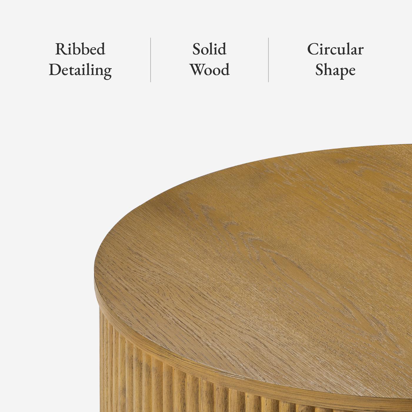 Dallas Round Coffee Table in Aged Natural in Coffee Table by Maven Lane