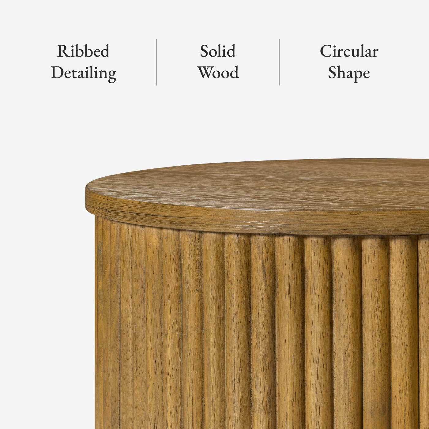 Dallas Round Side Table in Aged Natural in Side Table by Maven Lane