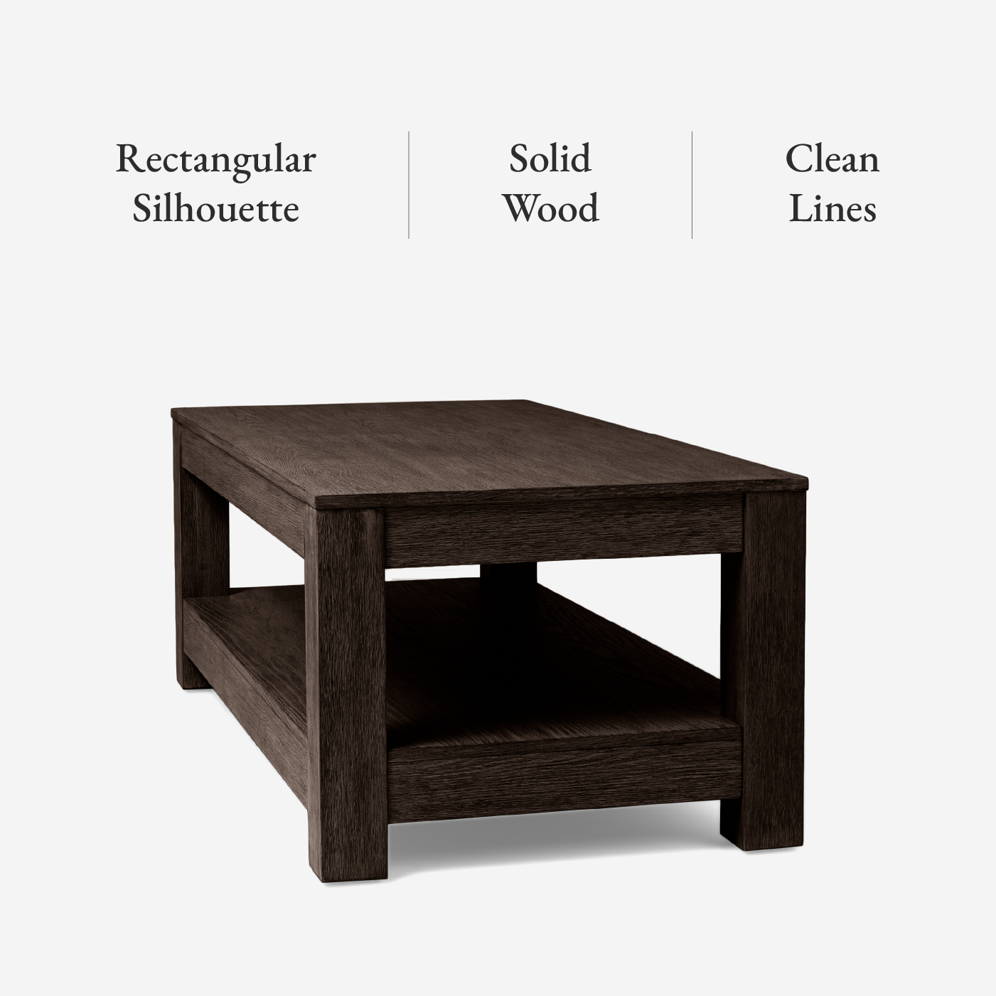 Paulo Wooden Coffee Table in Weathered Brown Finish in Accent Tables by Maven Lane