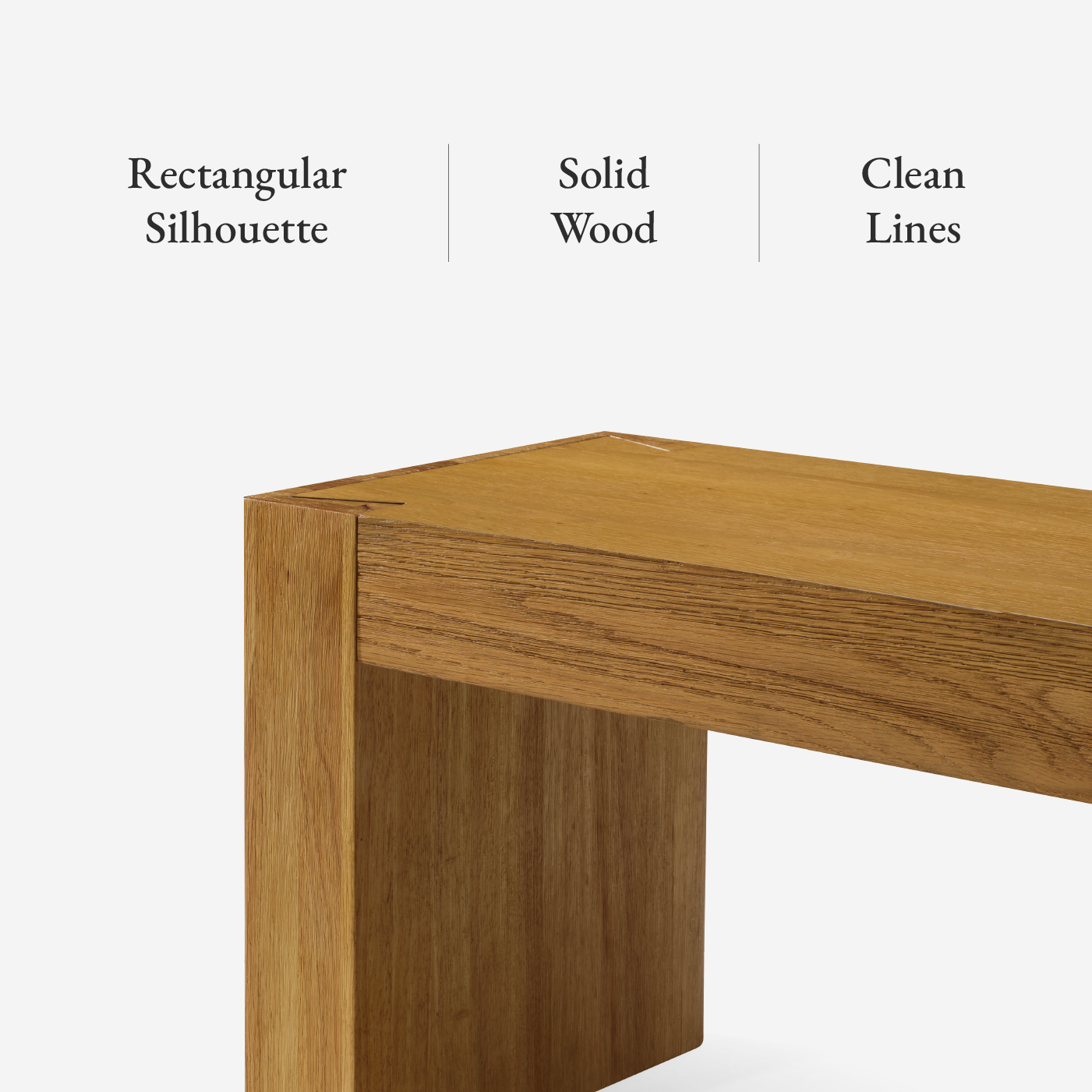 Zeno Organic Wooden Bench in Weathered Natural Finish in Bench by Maven Lane