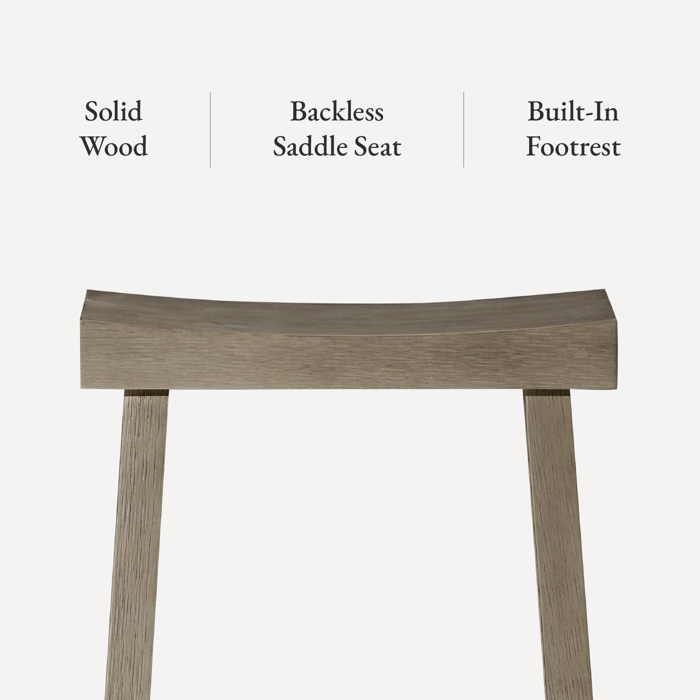 27" Vincent Counter Stool in Antiqued Grey Finish in Stools by Maven Lane