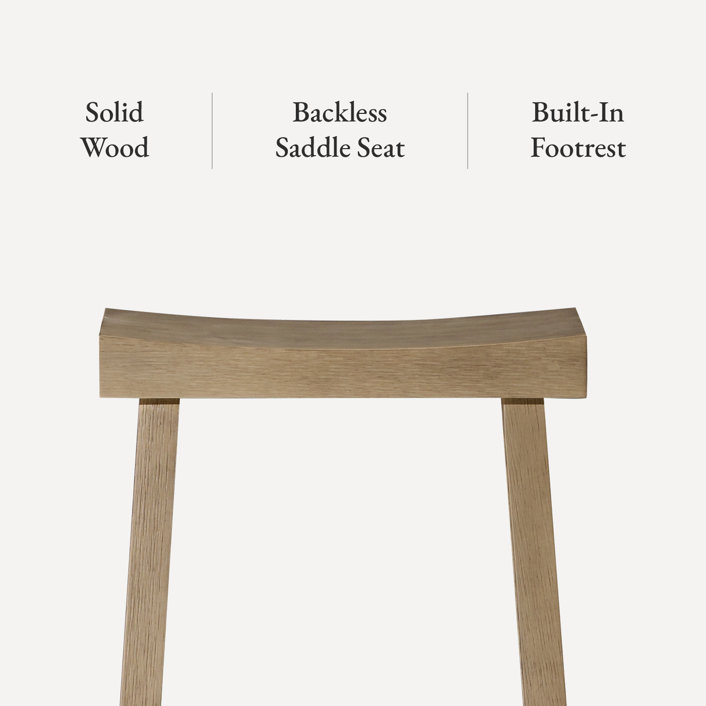 Vincent Counter Height Kitchen Stool - Antiqued Grey Finish in Stools by Maven Lane