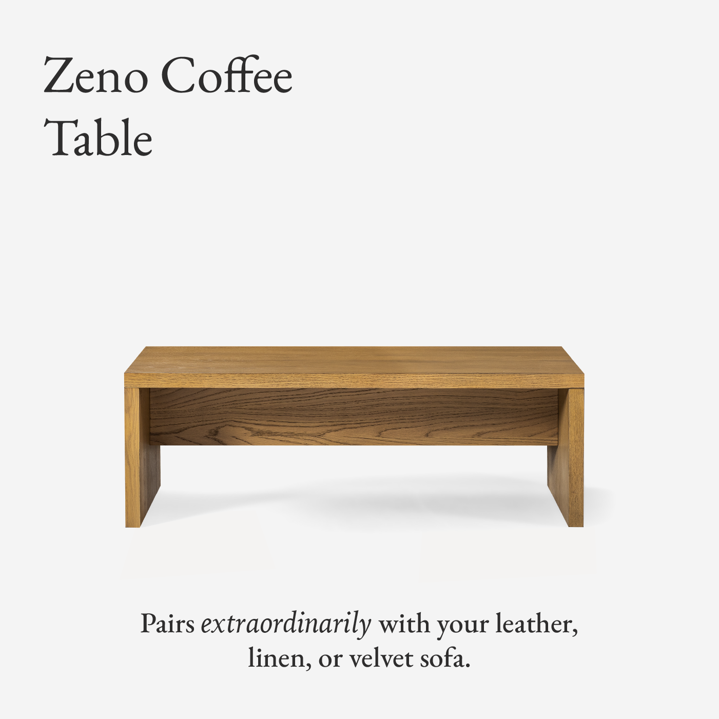 Zeno Rectangular Coffee Table in Aged Natural in Coffee Table by Maven Lane