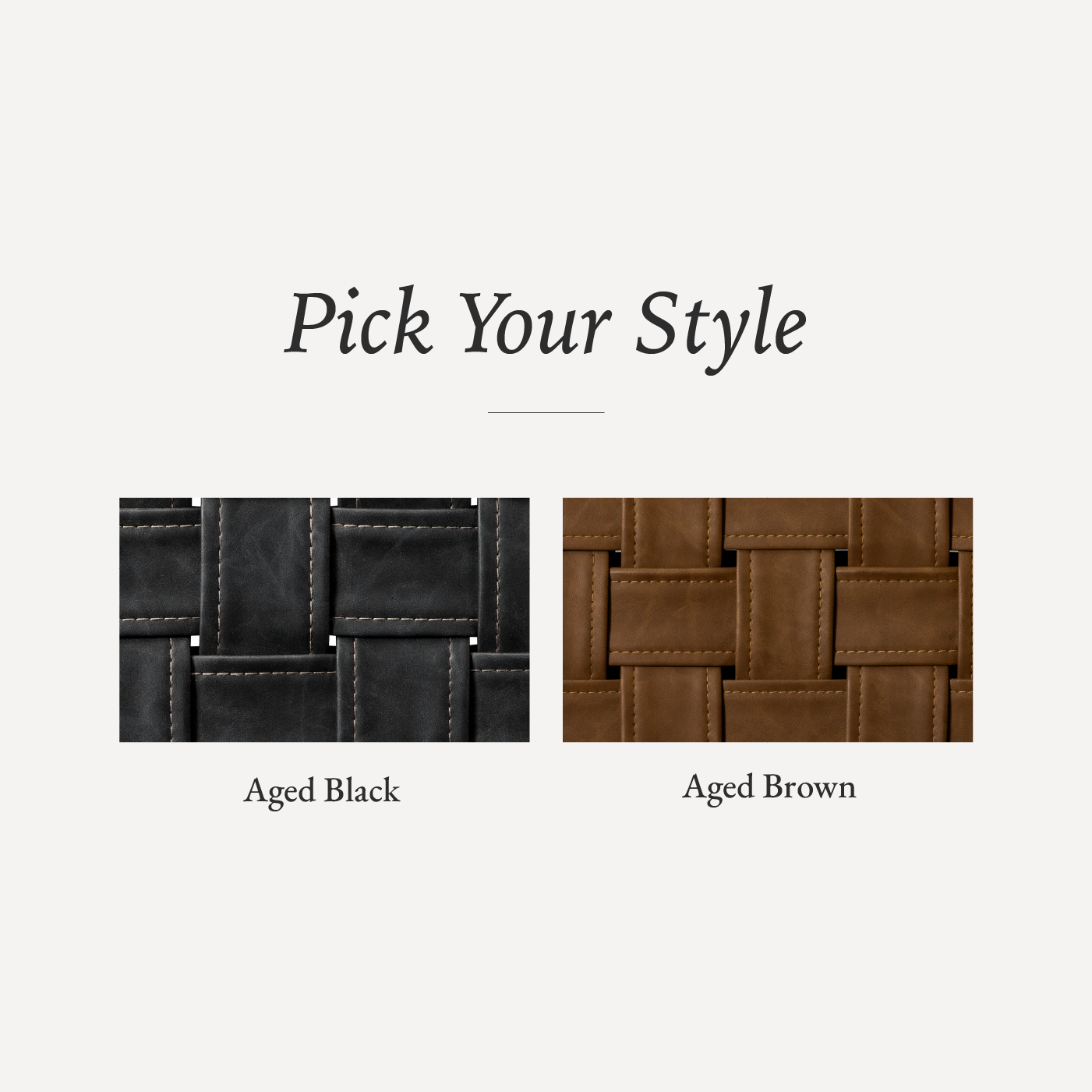 26" Noah backless counter height kitchen stool - aged brown finish with cocoa brown vegan leather in Stools by Maven Lane
