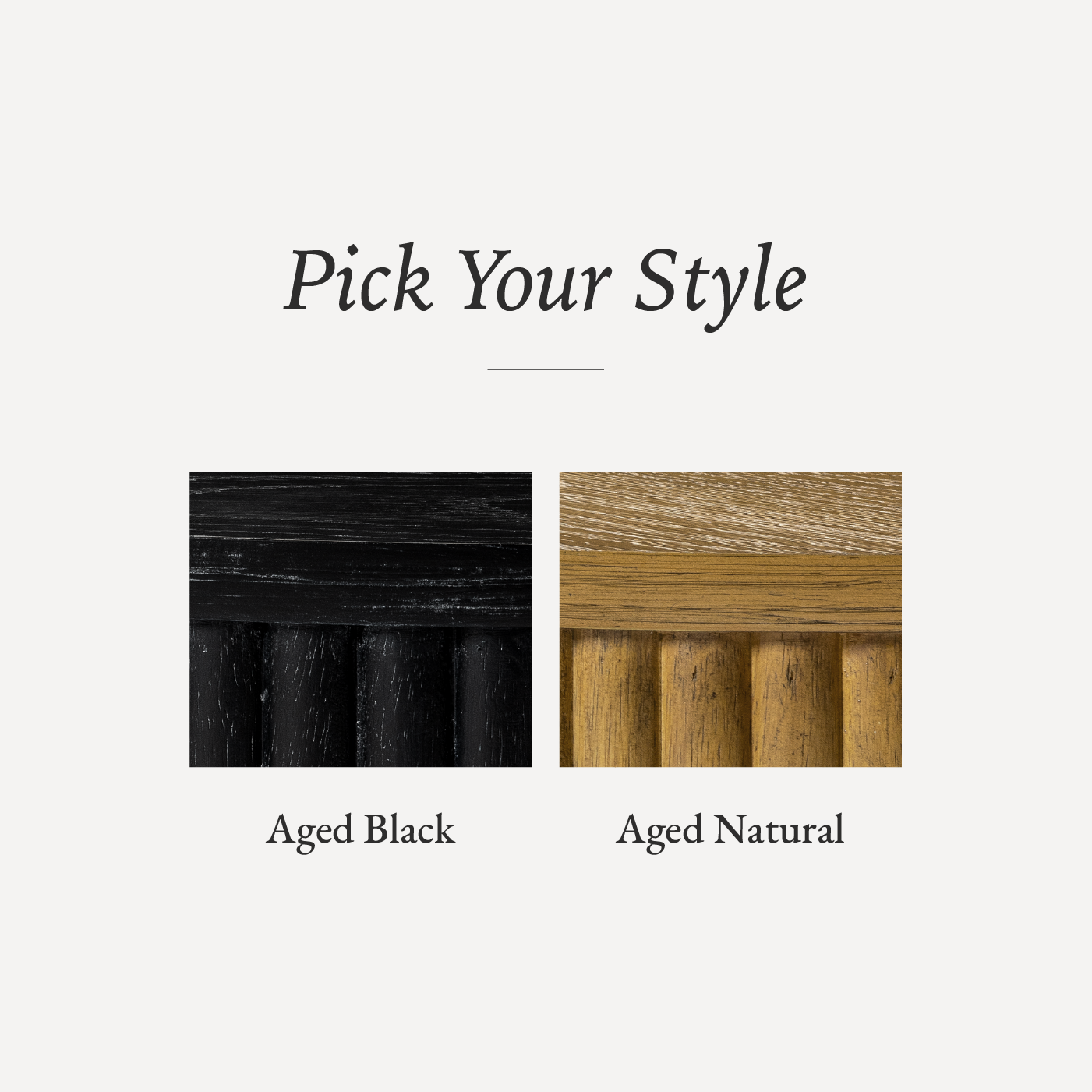Dallas round side table in aged black in Side Table by Maven Lane