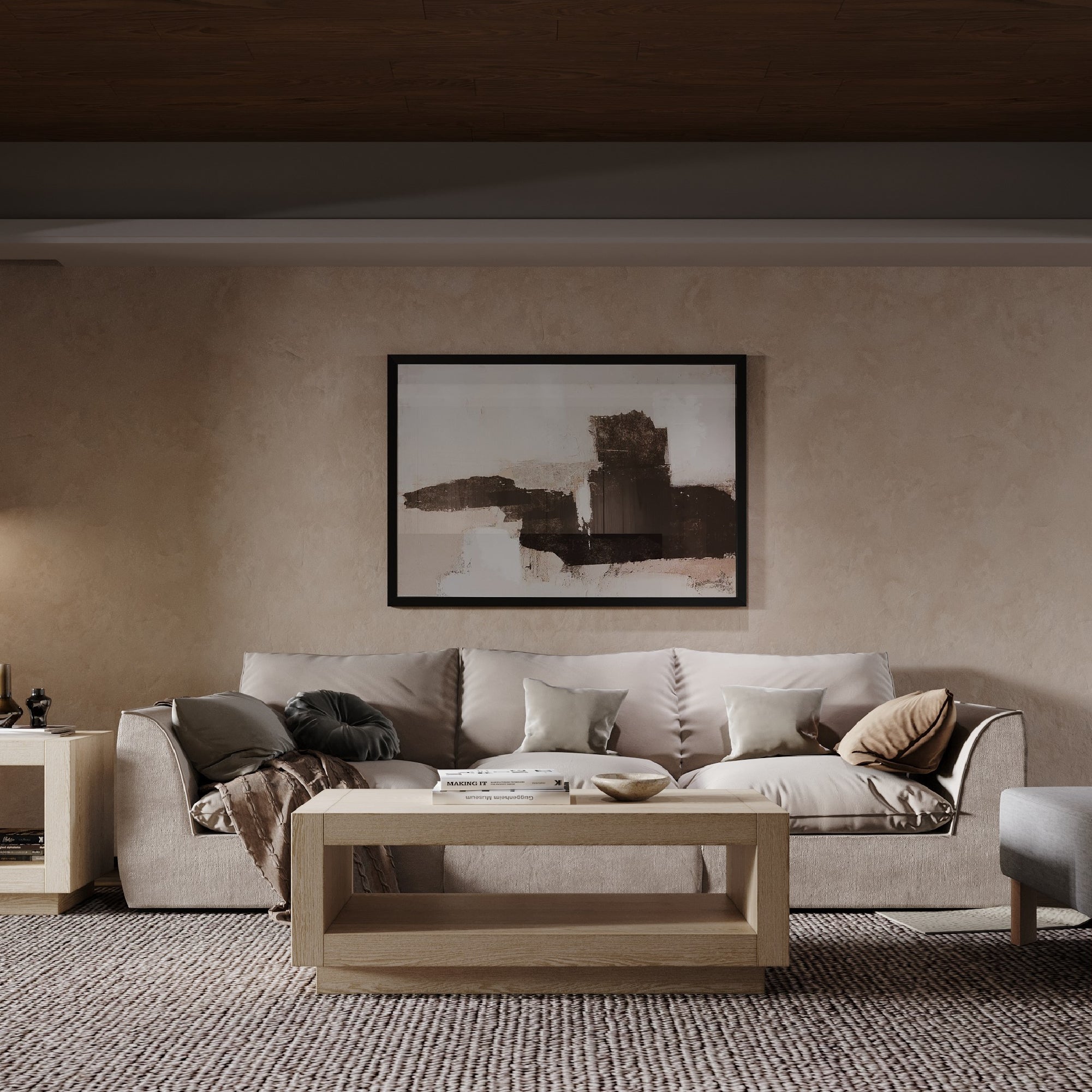 Artemis Contemporary Wooden Coffee Table in Refined White Finish in Accent Tables by Maven Lane