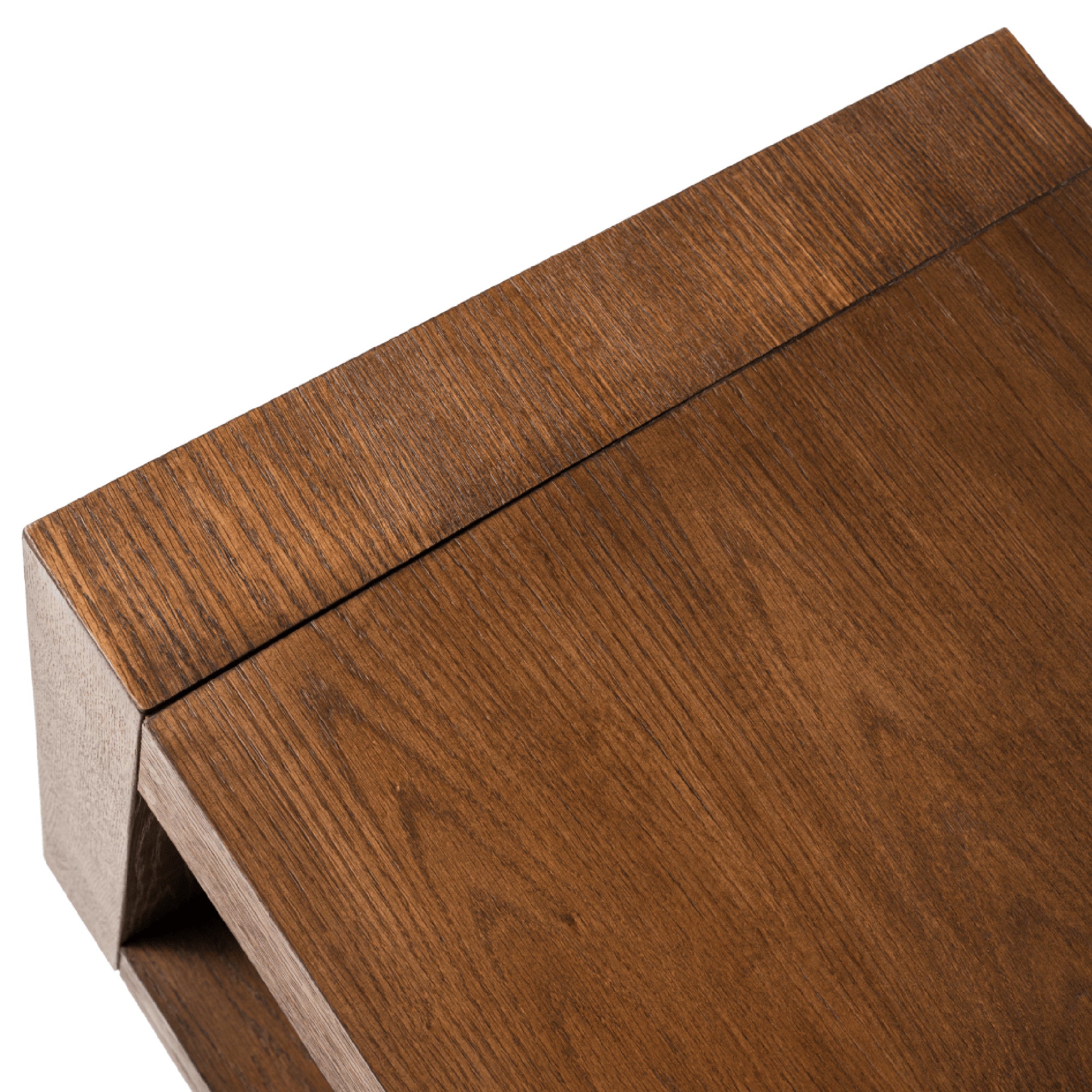 Artemis Contemporary Wooden Side Table in Refined Brown Finish in Side Table by Maven Lane