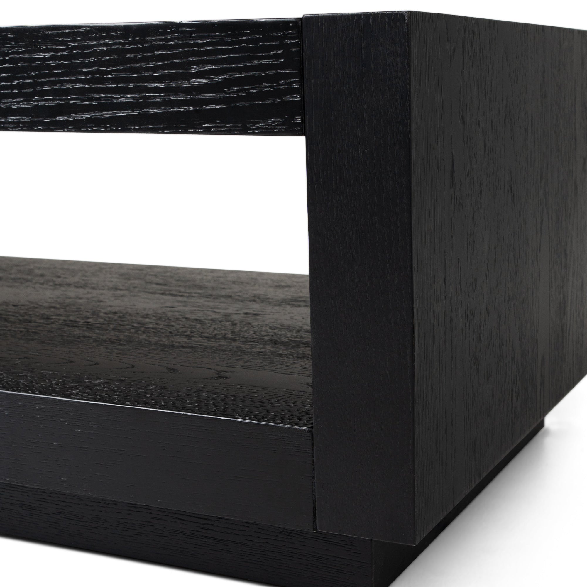 Artemis Contemporary Wooden Coffee Table in Refined Black Finish in Coffee Table by Maven Lane