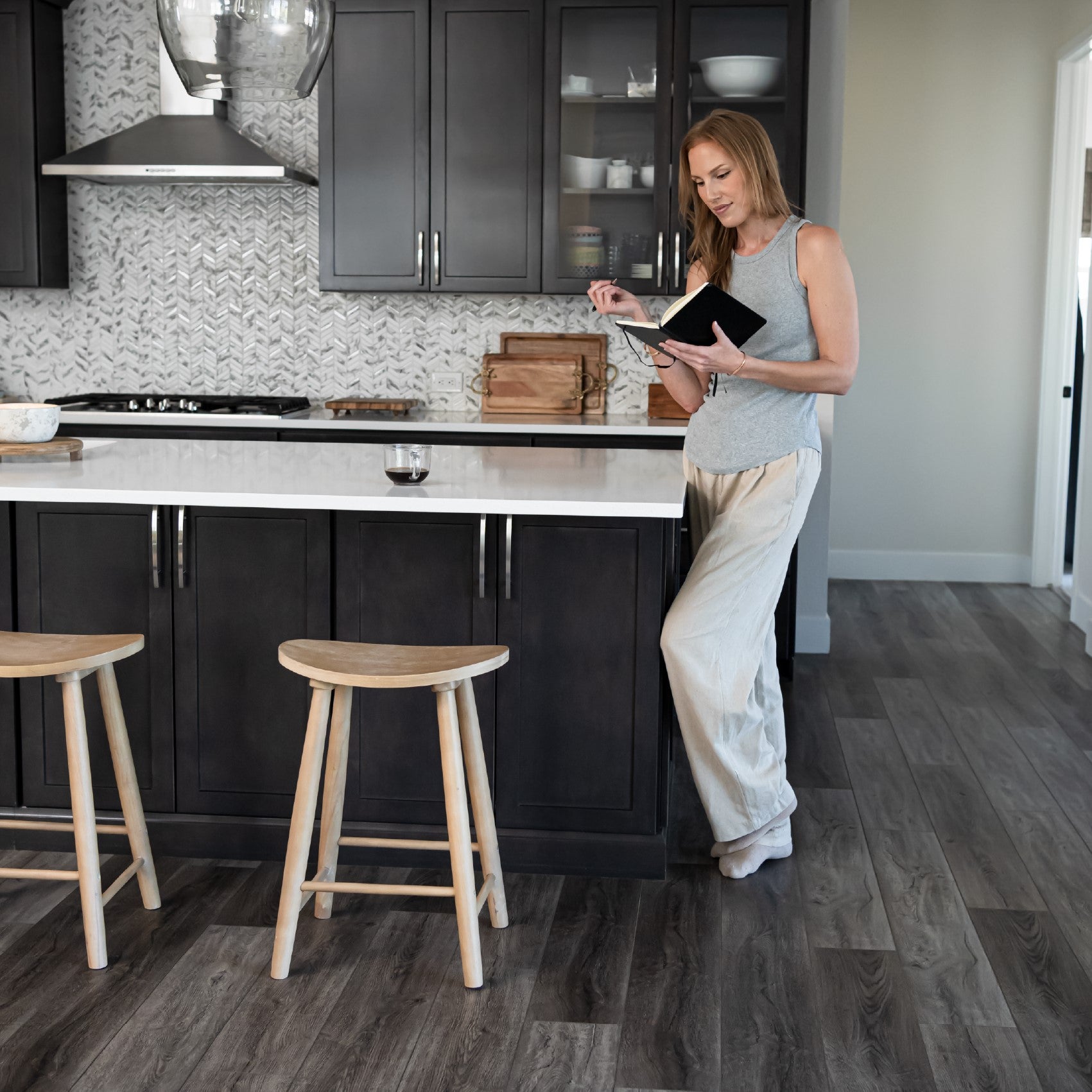 25" Luna Counter Stool in Natural Finish in Stools by Maven Lane