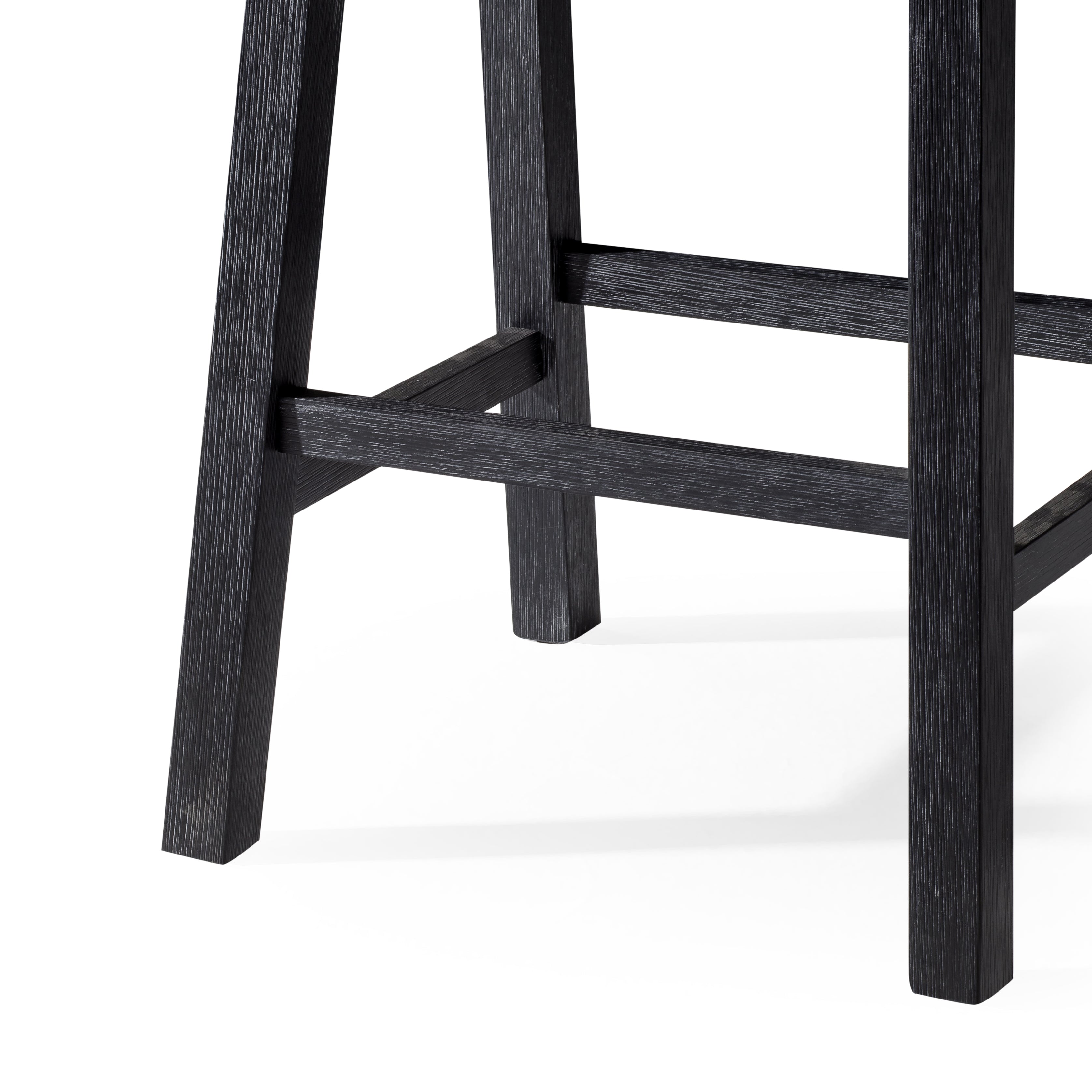 26" Vincent Counter Stool in Black Finish (Set of 4) in Stools by Maven Lane