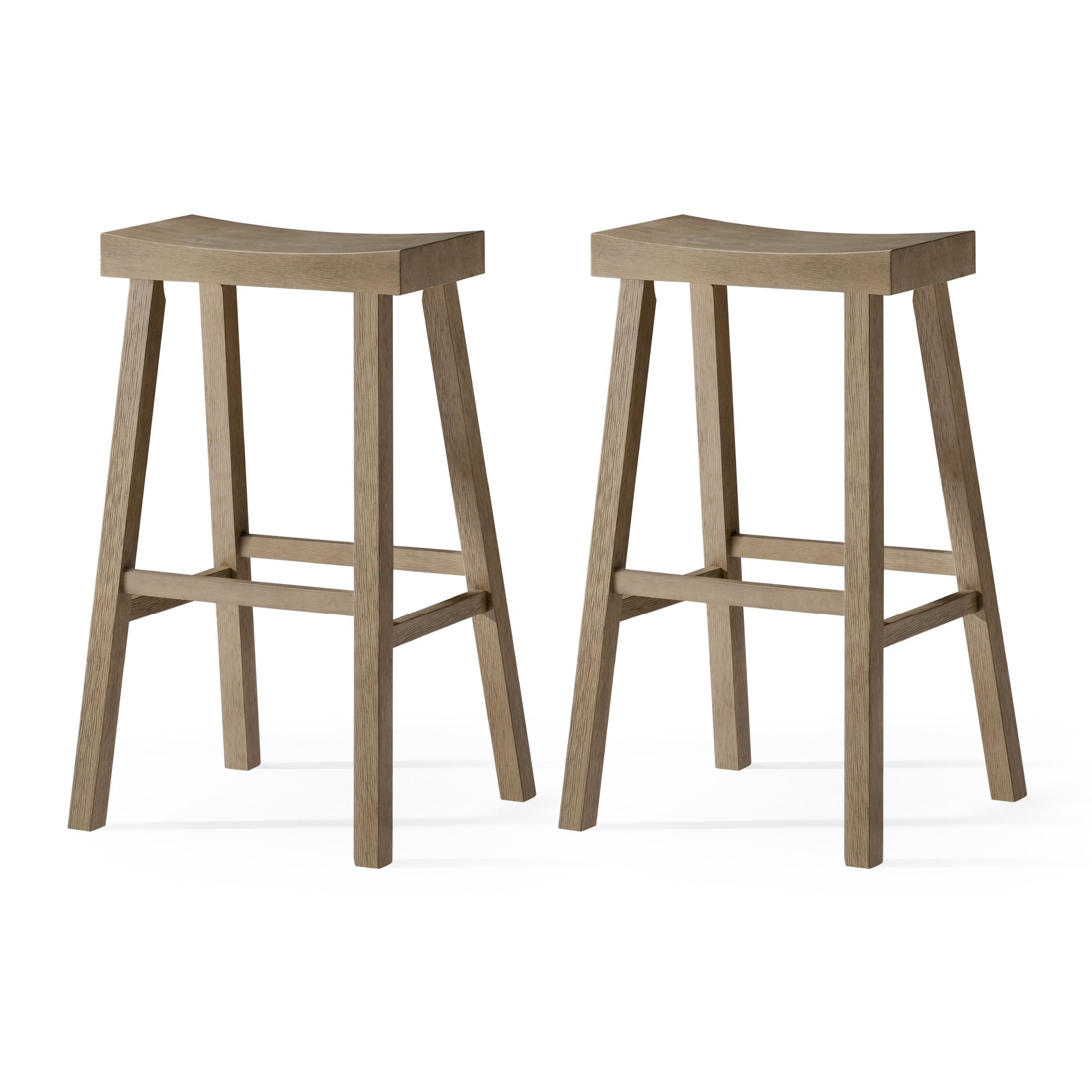 31" Vincent Bar Stool in Grey Finish (Set of 2) in Stools by Maven Lane