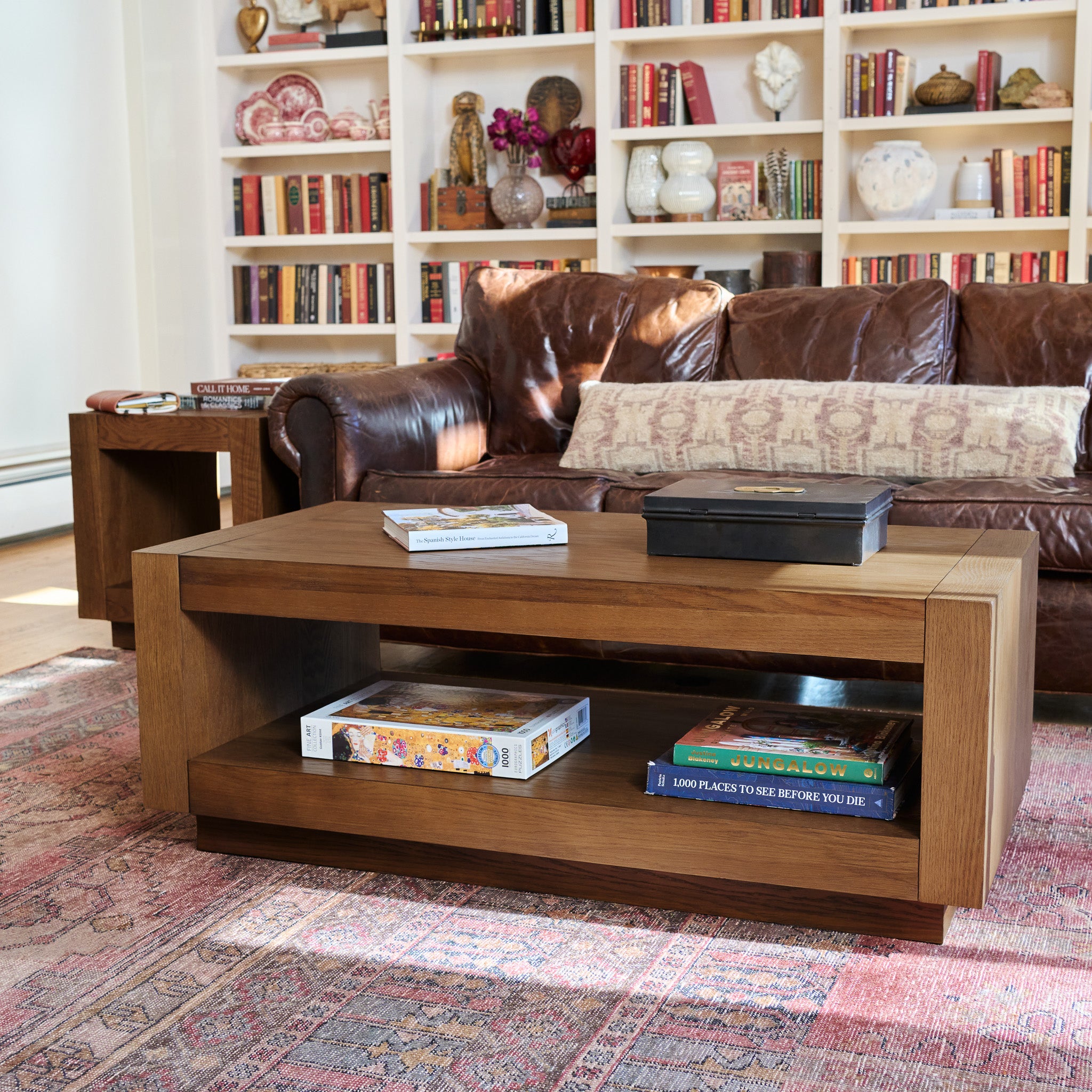 Artemis Coffee Table in Brown Finish in Coffee Table by Maven Lane