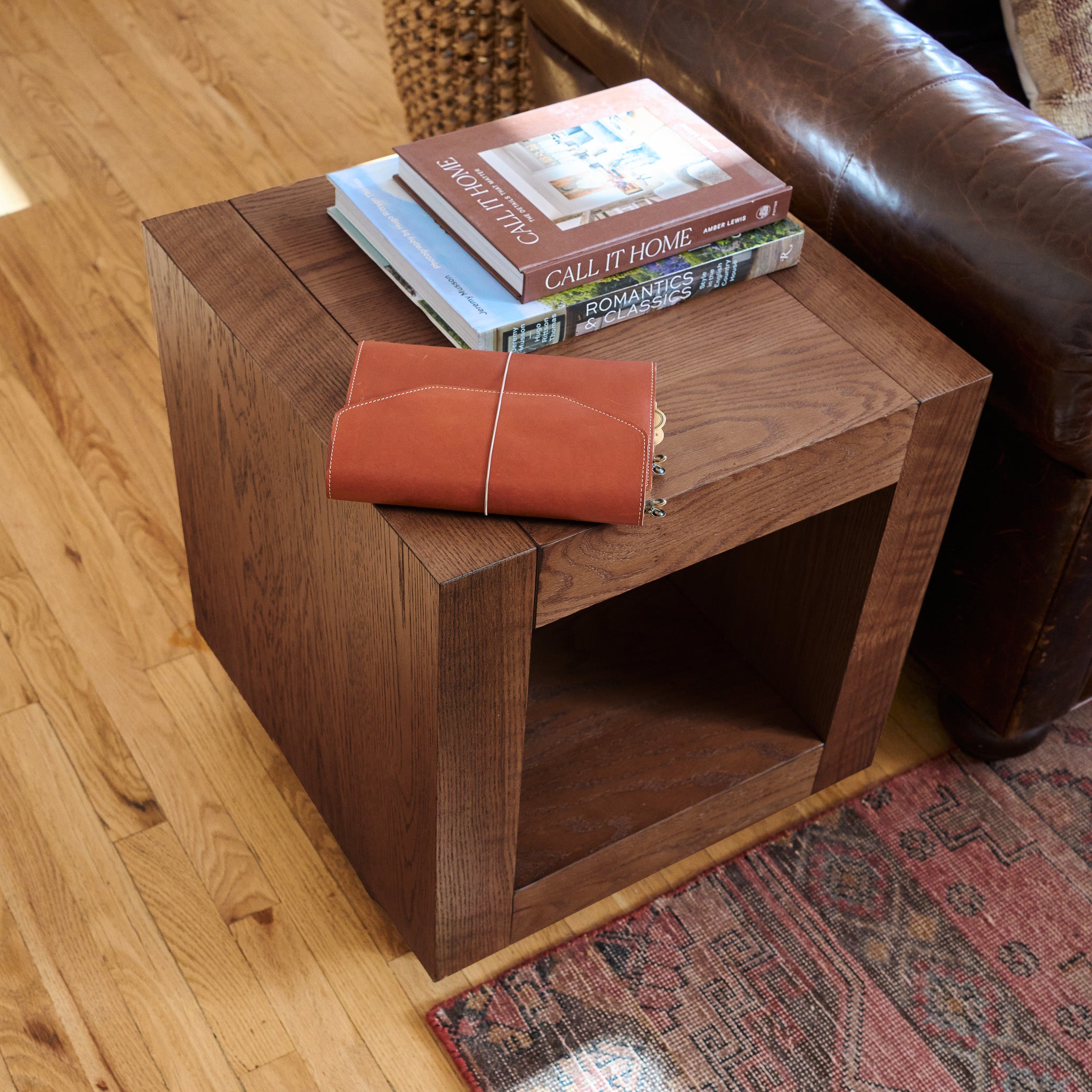 Artemis Side Table in Brown Finish in Side Table by Maven Lane
