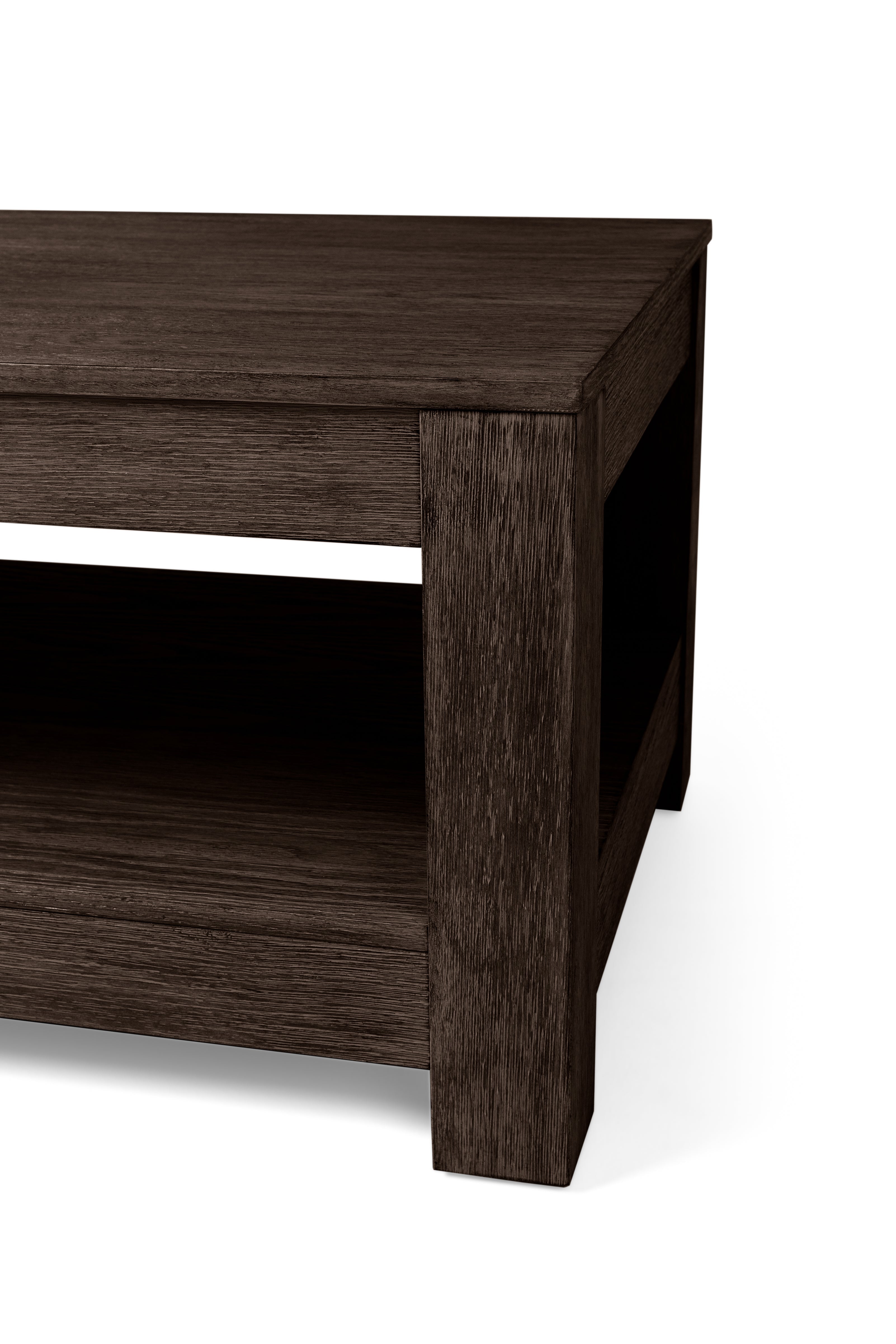 Paulo Coffee Table in Brown Finish in Coffee Table by Maven Lane