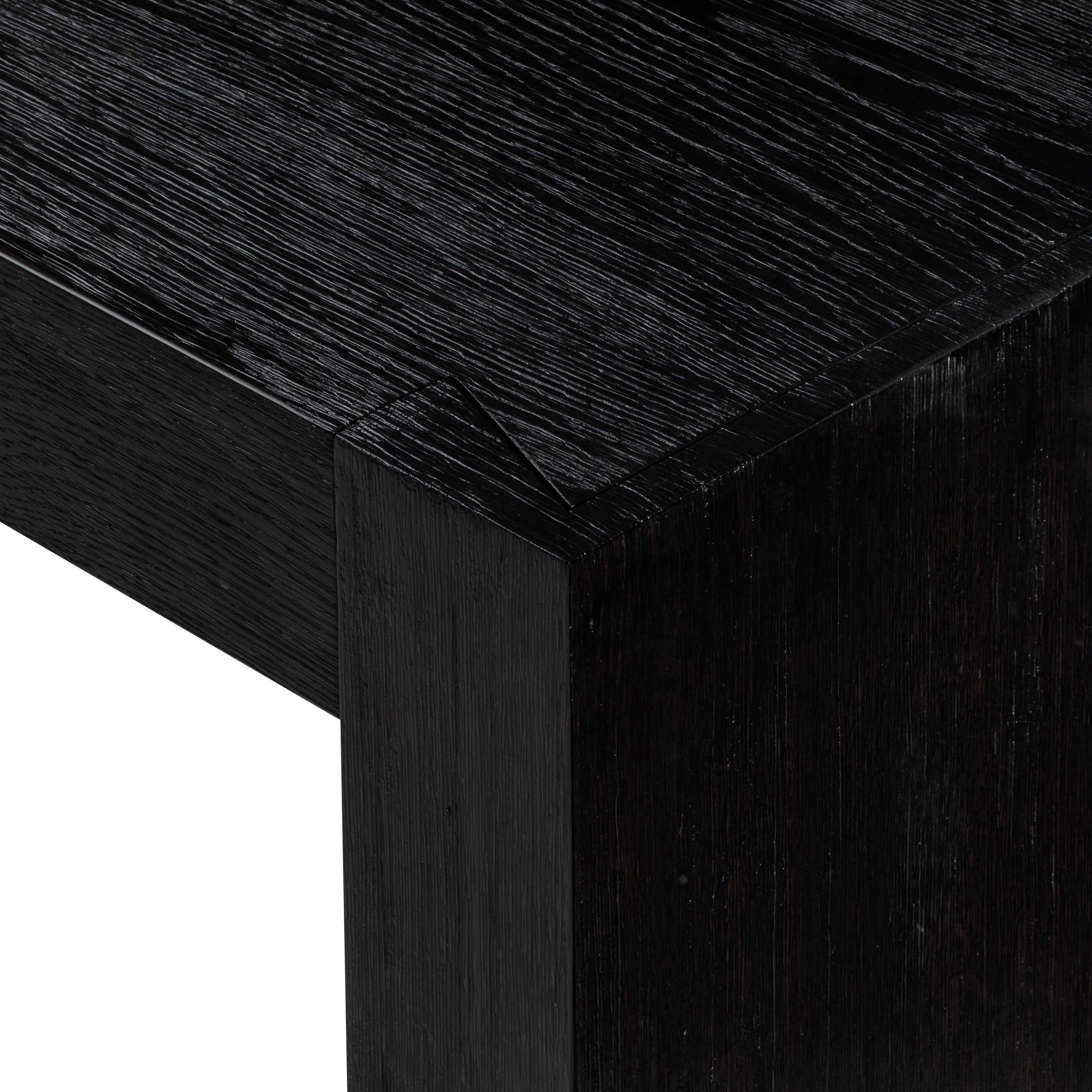 Zeno Wooden Bench in Black Finish in Bench by Maven Lane
