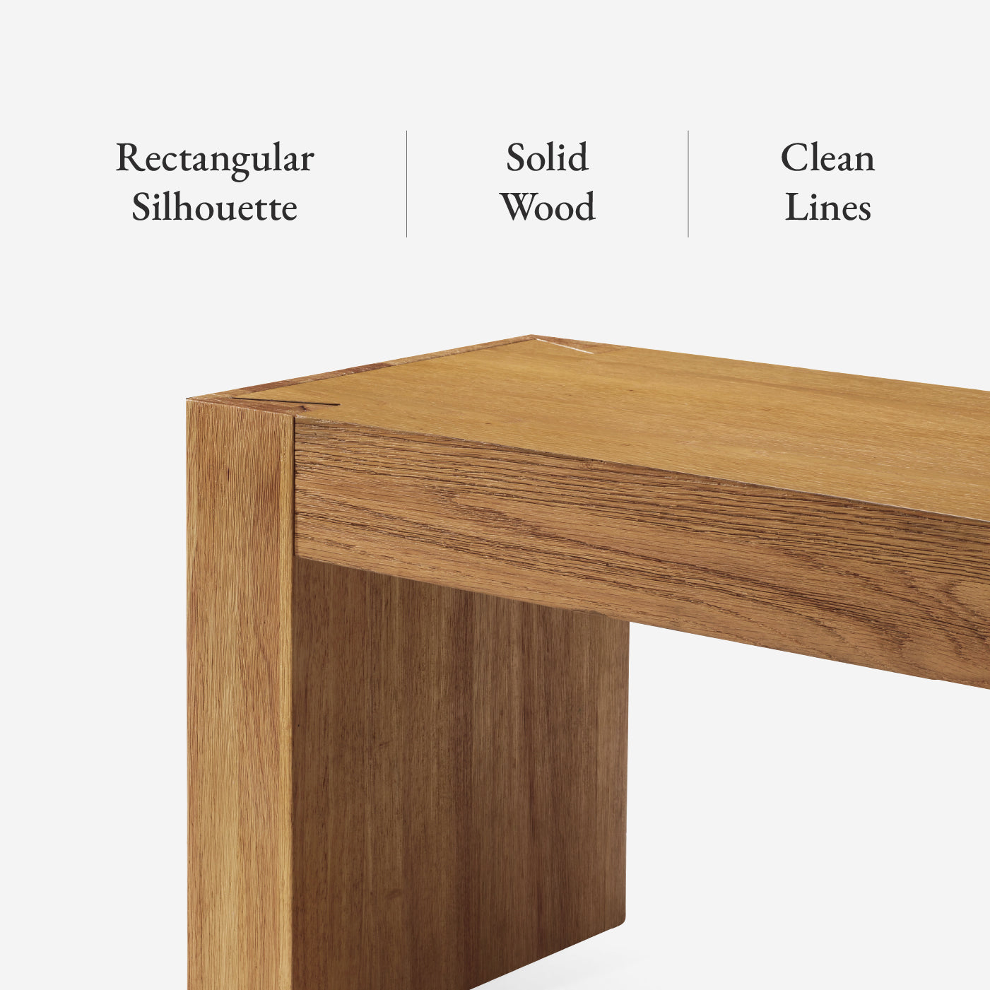 Zeno Organic Wooden Bench in Weathered Natural Finish in Bench by Maven Lane