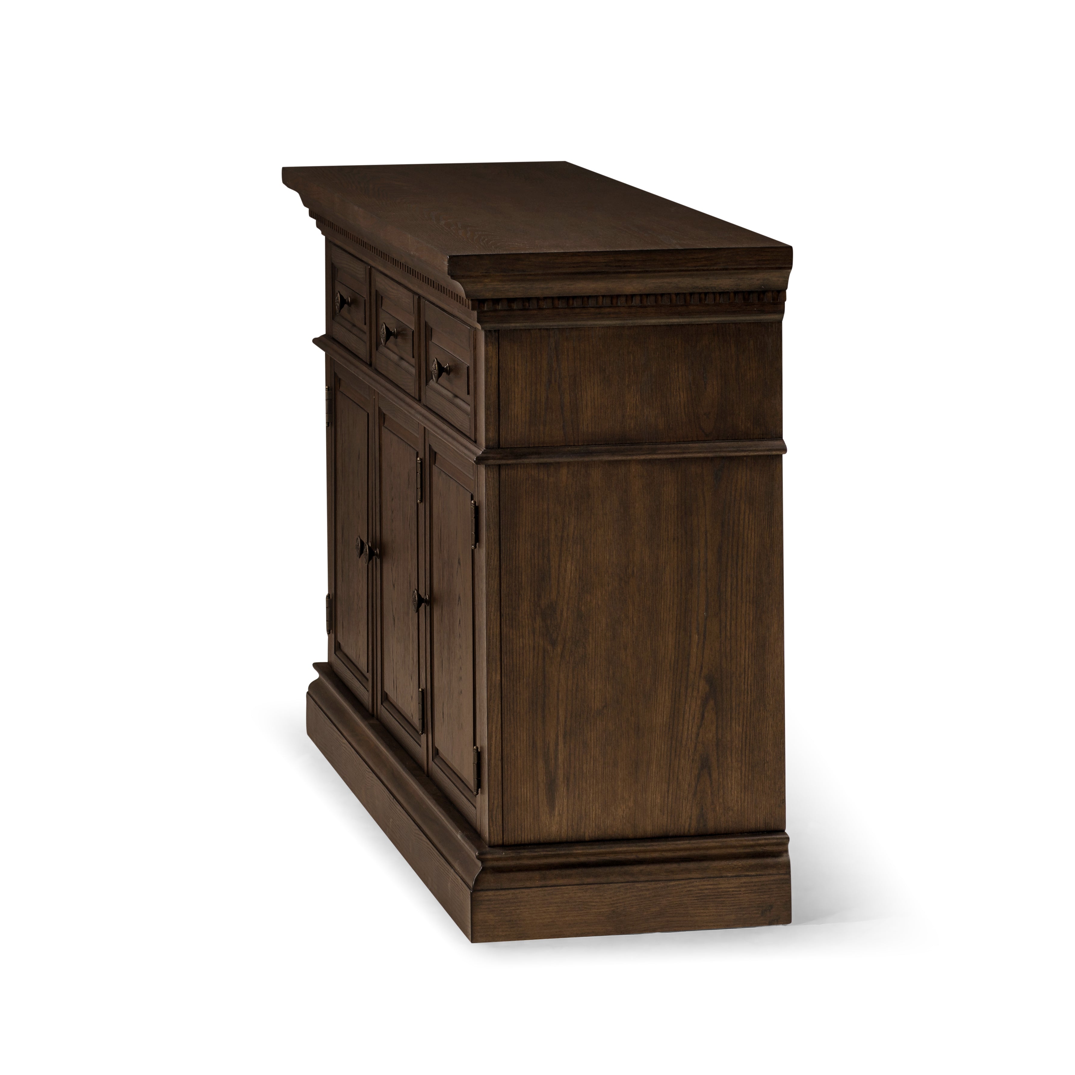 Theo Classical Wooden Sideboard in Brown Finish in Sideboard by Maven Lane