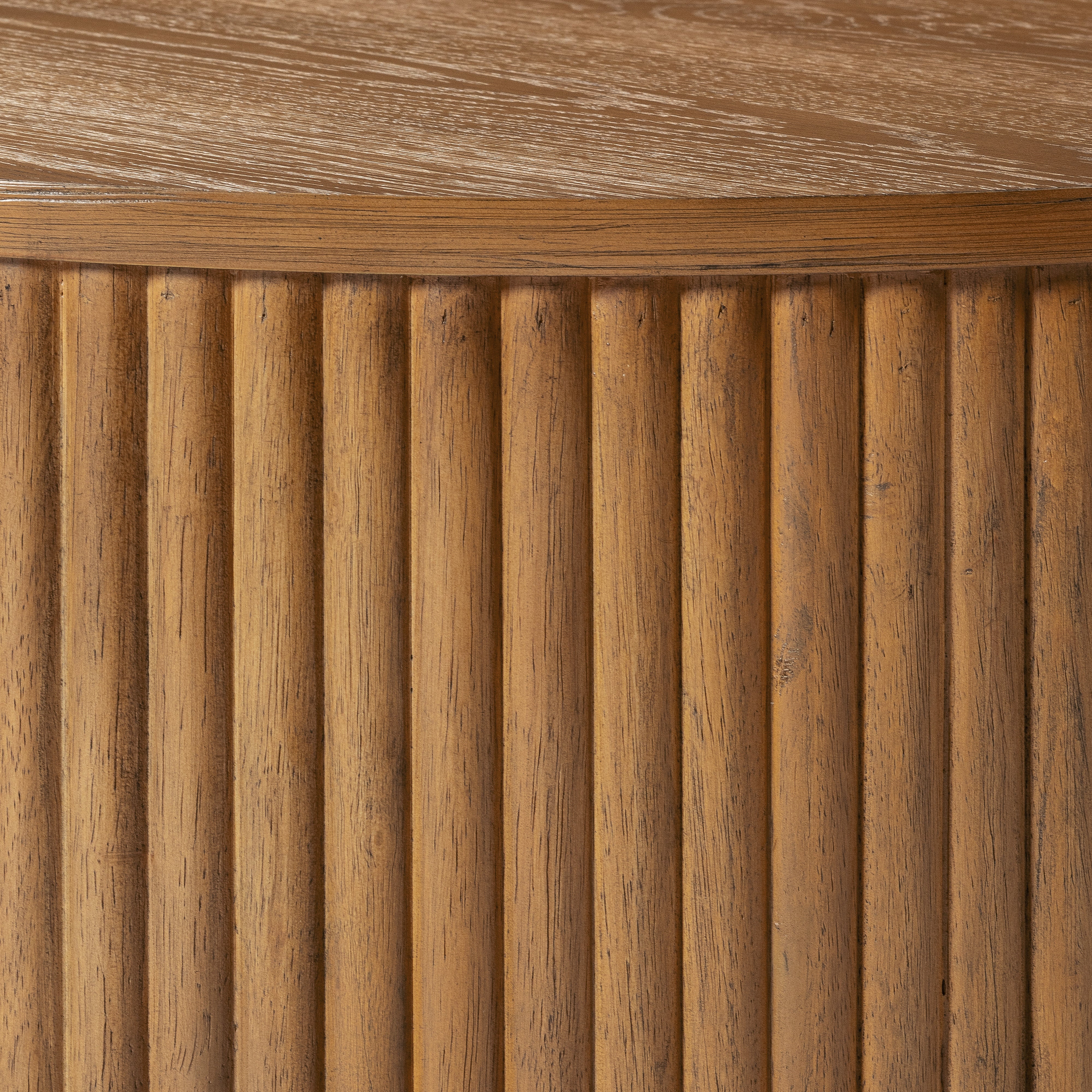 Dallas Round Side Table in Natural Finish in Side Table by Maven Lane