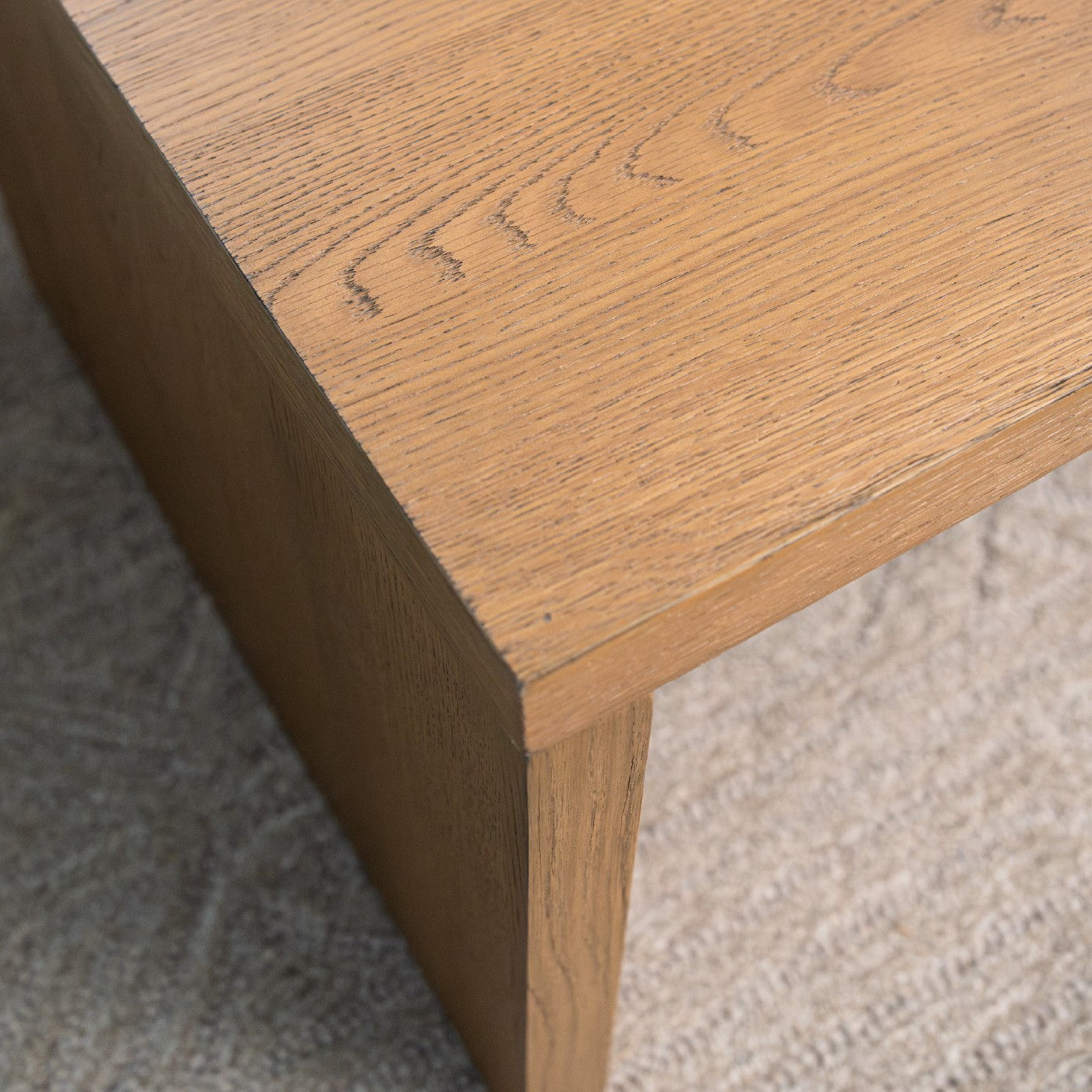 Zeno Rectangular Coffee Table in Aged Natural Finish in Coffee Table by Maven Lane