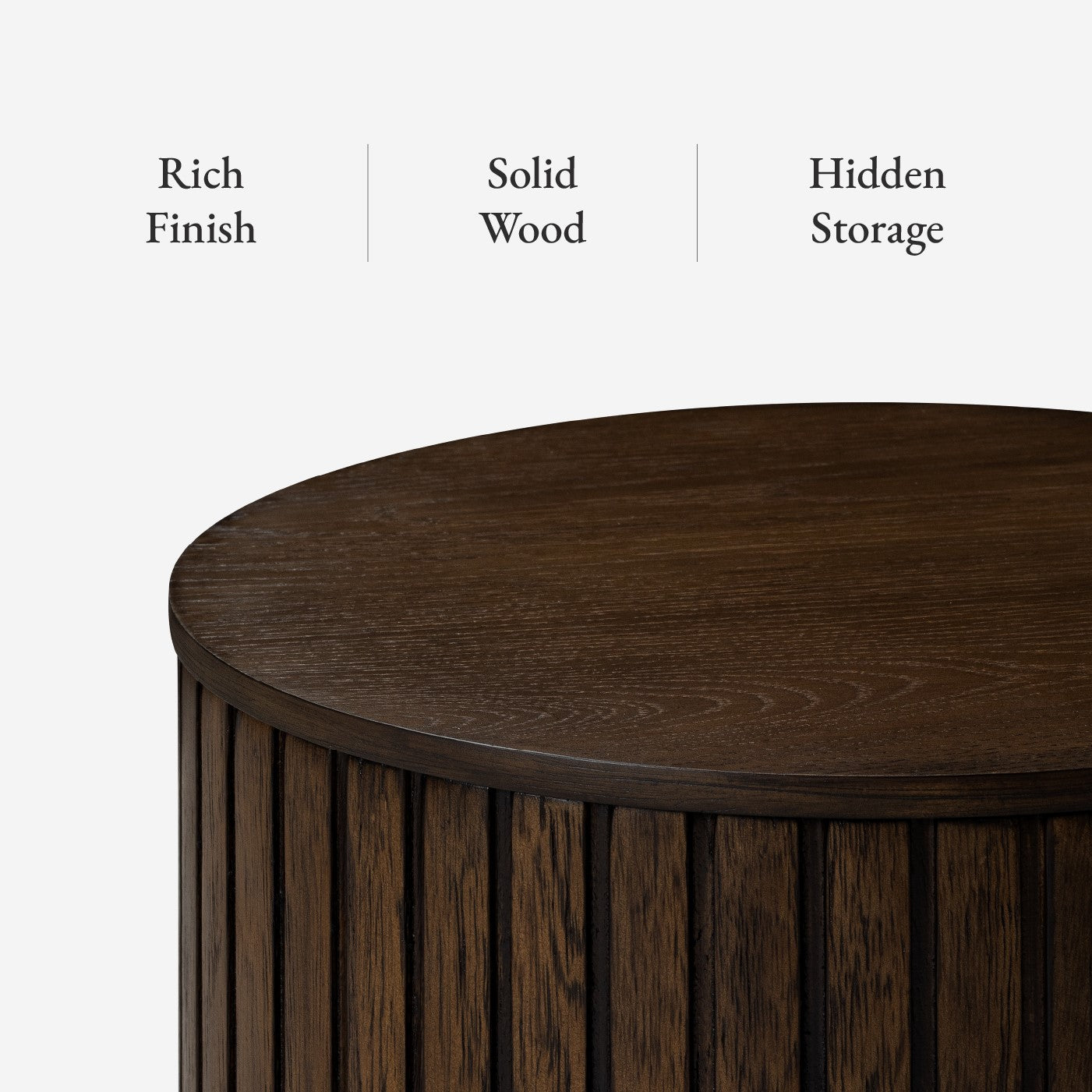 Austin Wooden Coffee Table Set with Storage in Brown Finish in Nesting Tables by Maven Lane