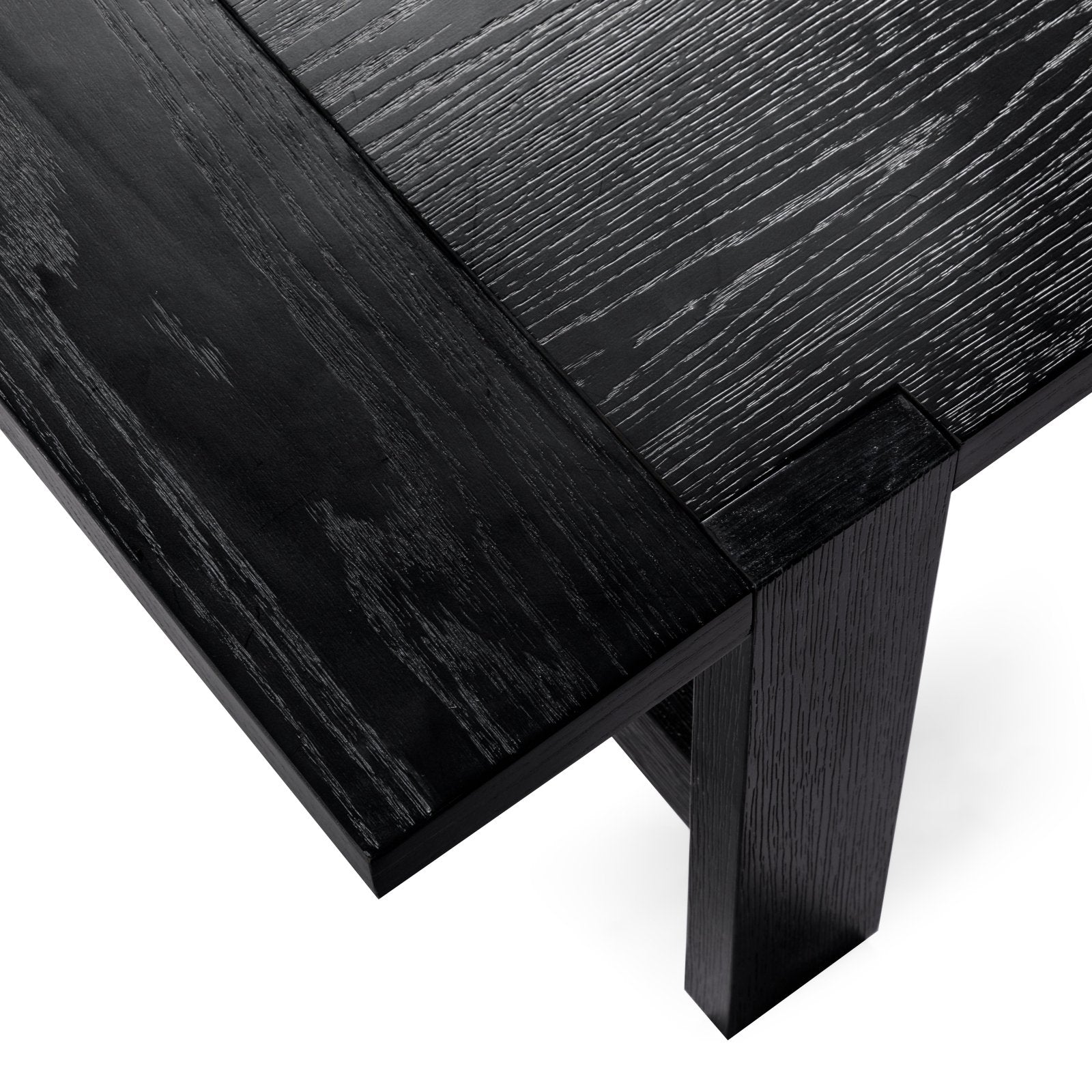 Angelo Rustic Rectangular Wooden Coffee Table In Aged Black in Maven Lane by Maven Lane