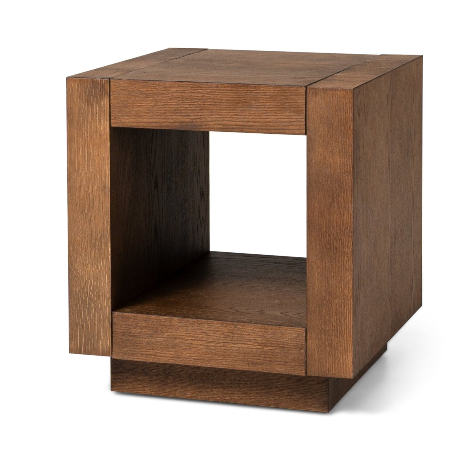 Artemis Contemporary Wooden Side Table in Refined Brown Finish in Side Table by Maven Lane