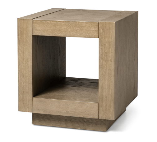 Artemis Contemporary Wooden Side Table in Refined Grey Finish in Side Table by Maven Lane