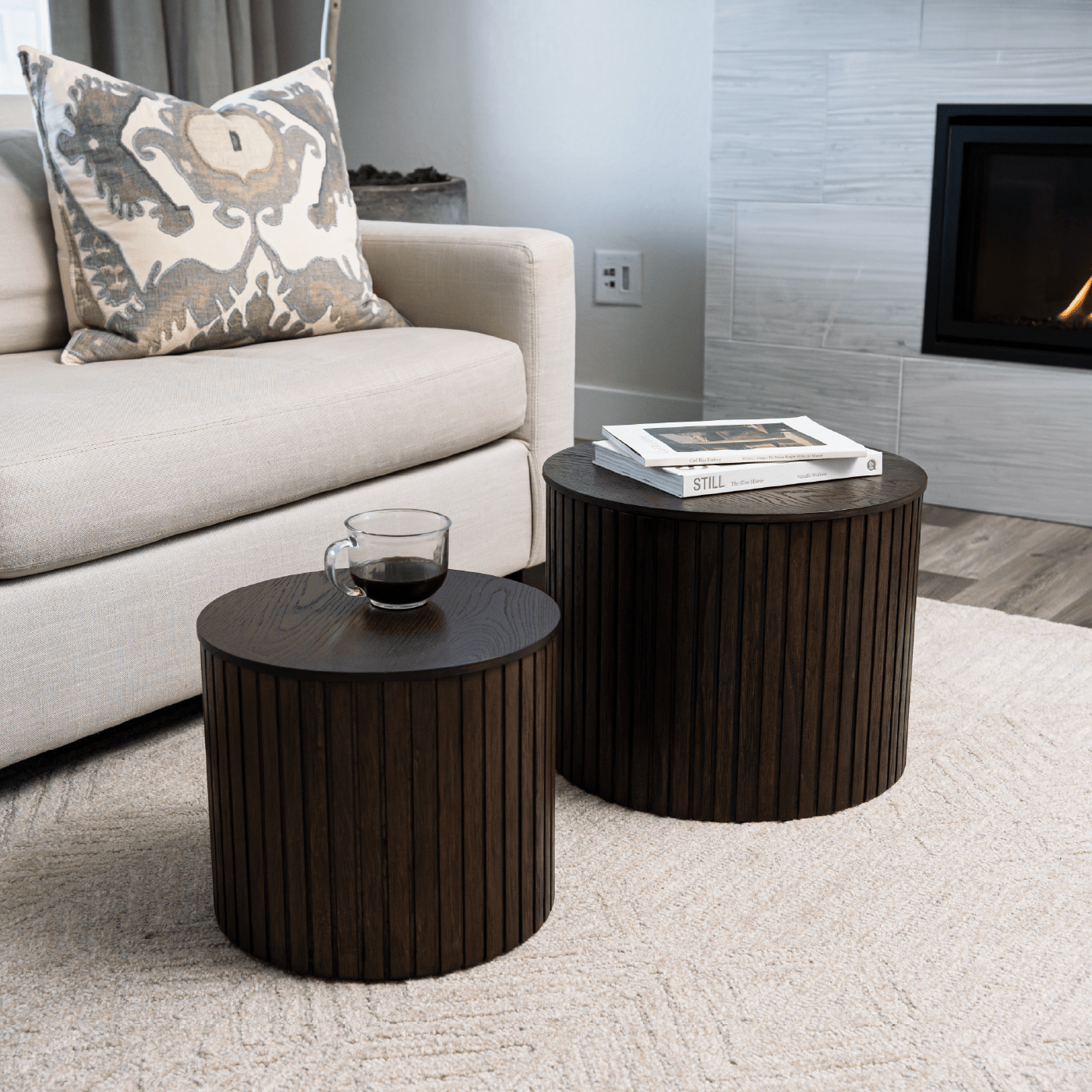 Austin Nesting Tables in Aged Brown in Nesting Tables by Maven Lane
