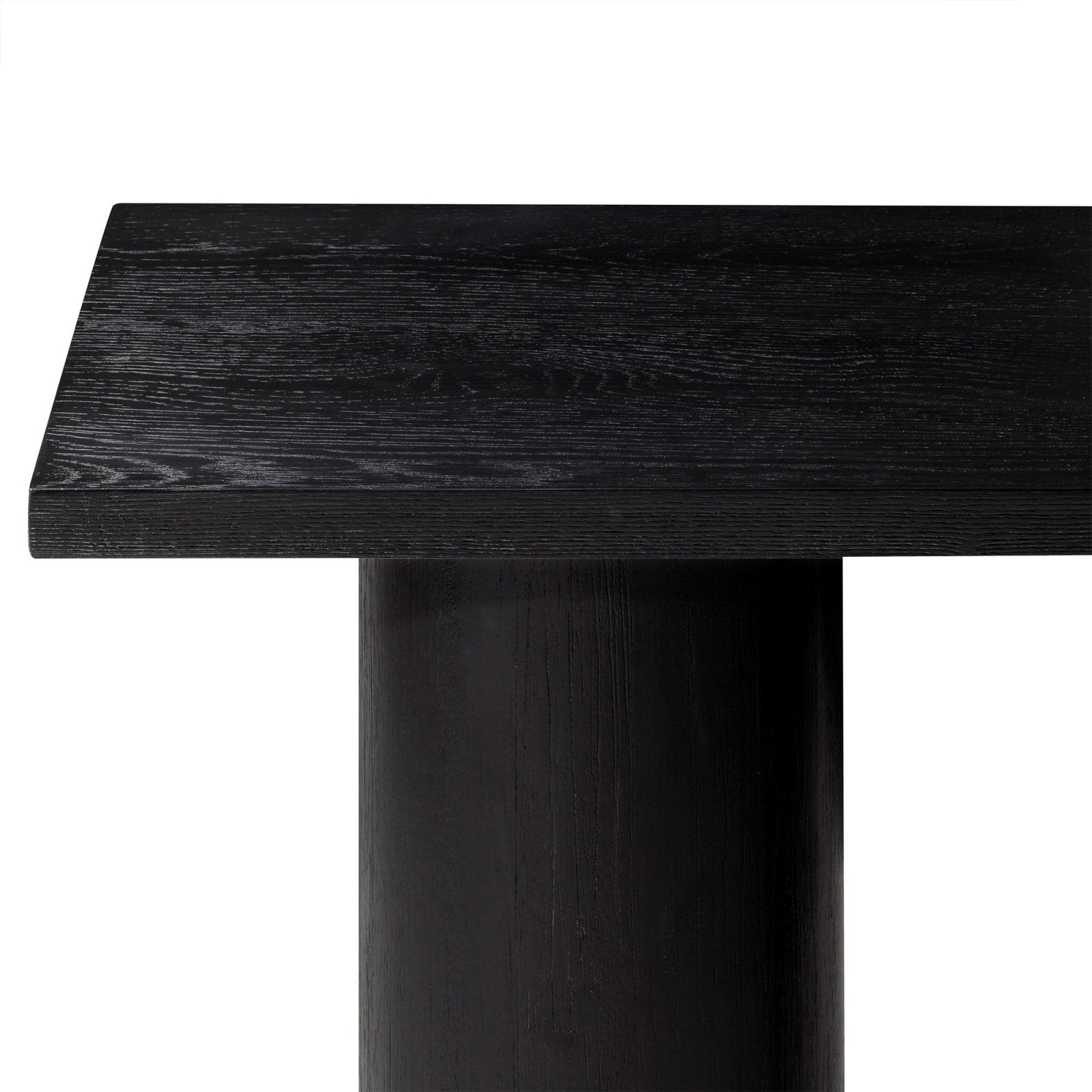 Lana Contemporary Wooden Console Table in Black Finish in Accent Tables by Maven Lane