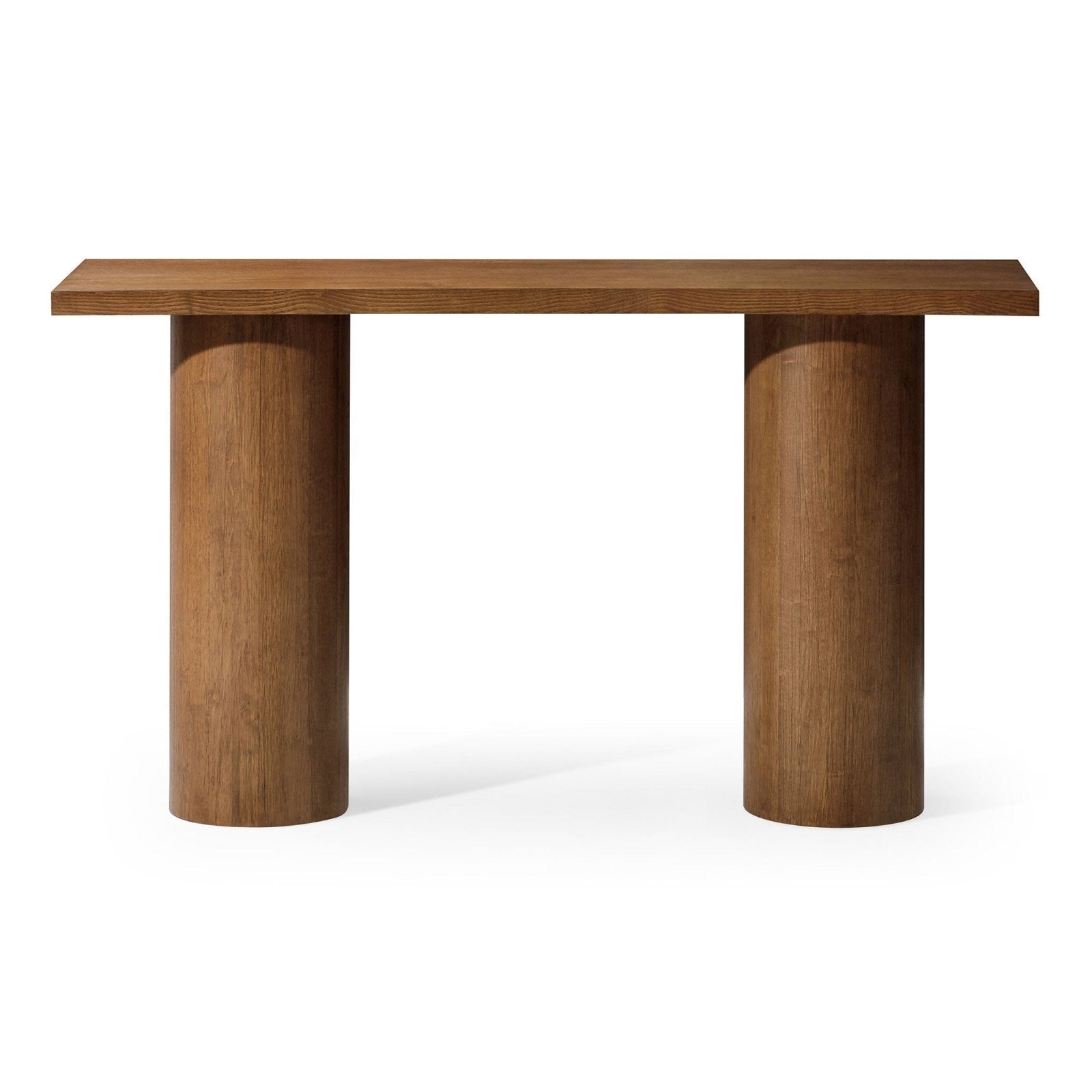 Lana Contemporary Wooden Console Table in Brown Finish in Accent Tables by Maven Lane