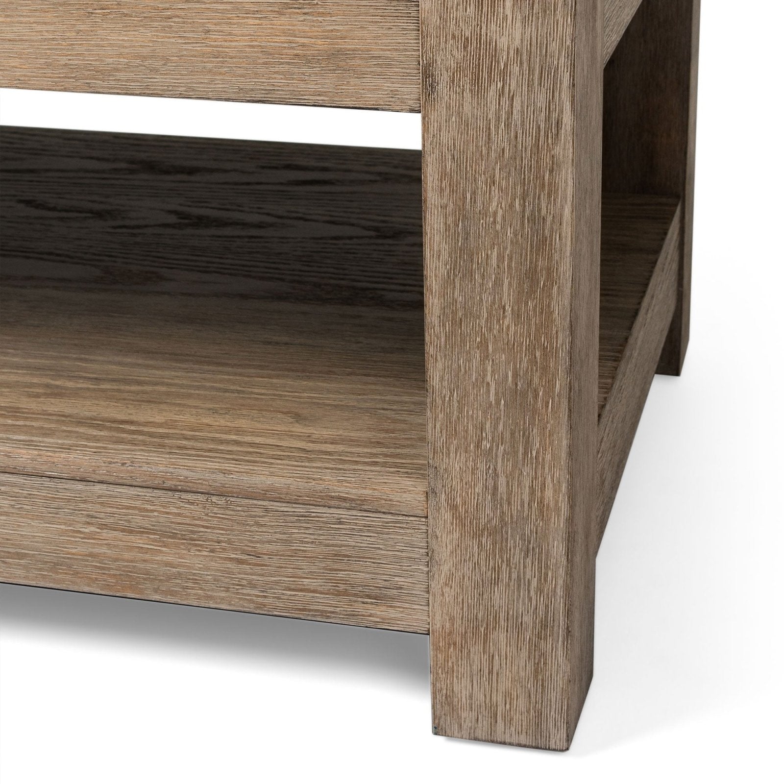 Paulo Wooden Coffee Table in Weathered Grey Finish in Coffee Table by Maven Lane