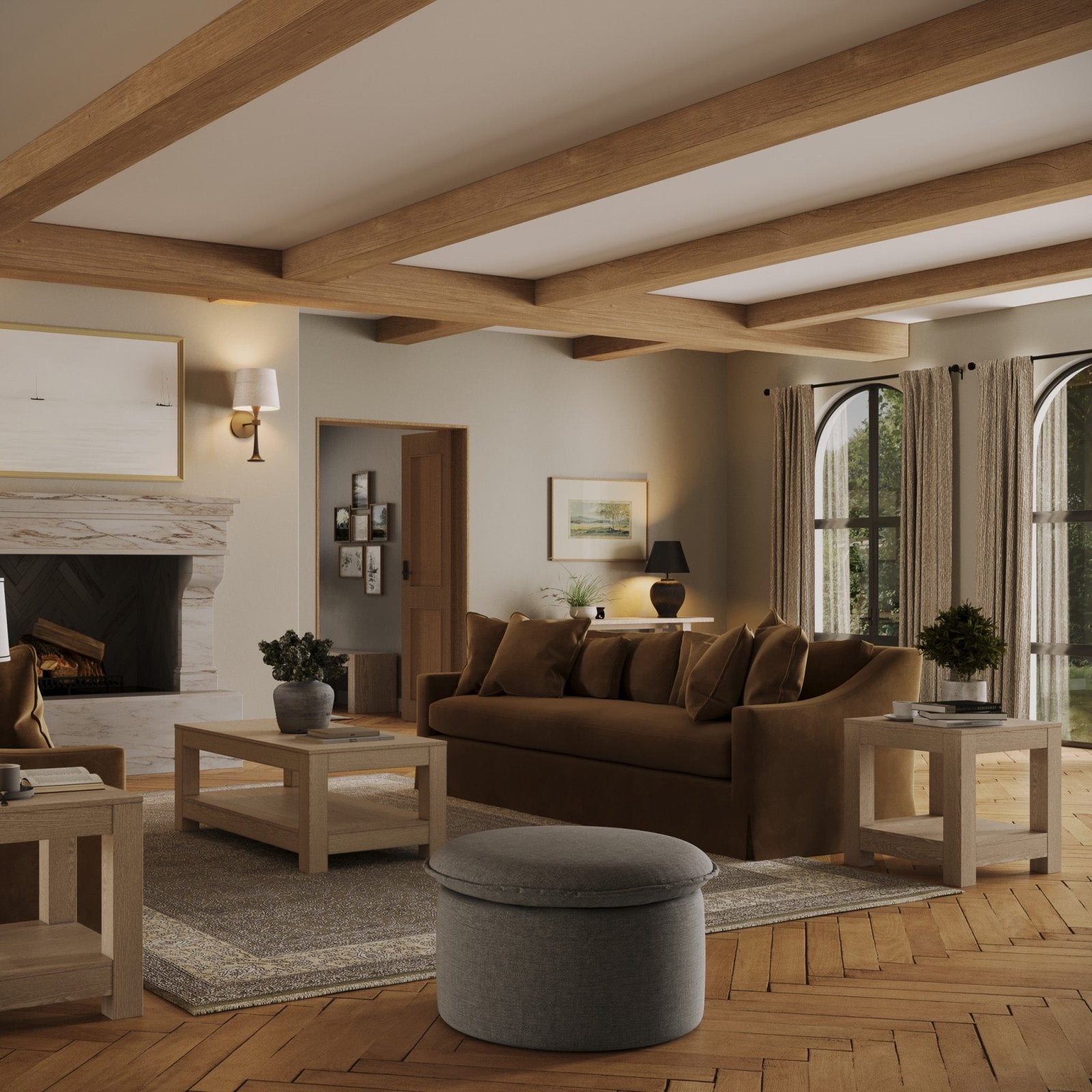 Paulo Coffee Table in Grey Finish in Coffee Table by Maven Lane