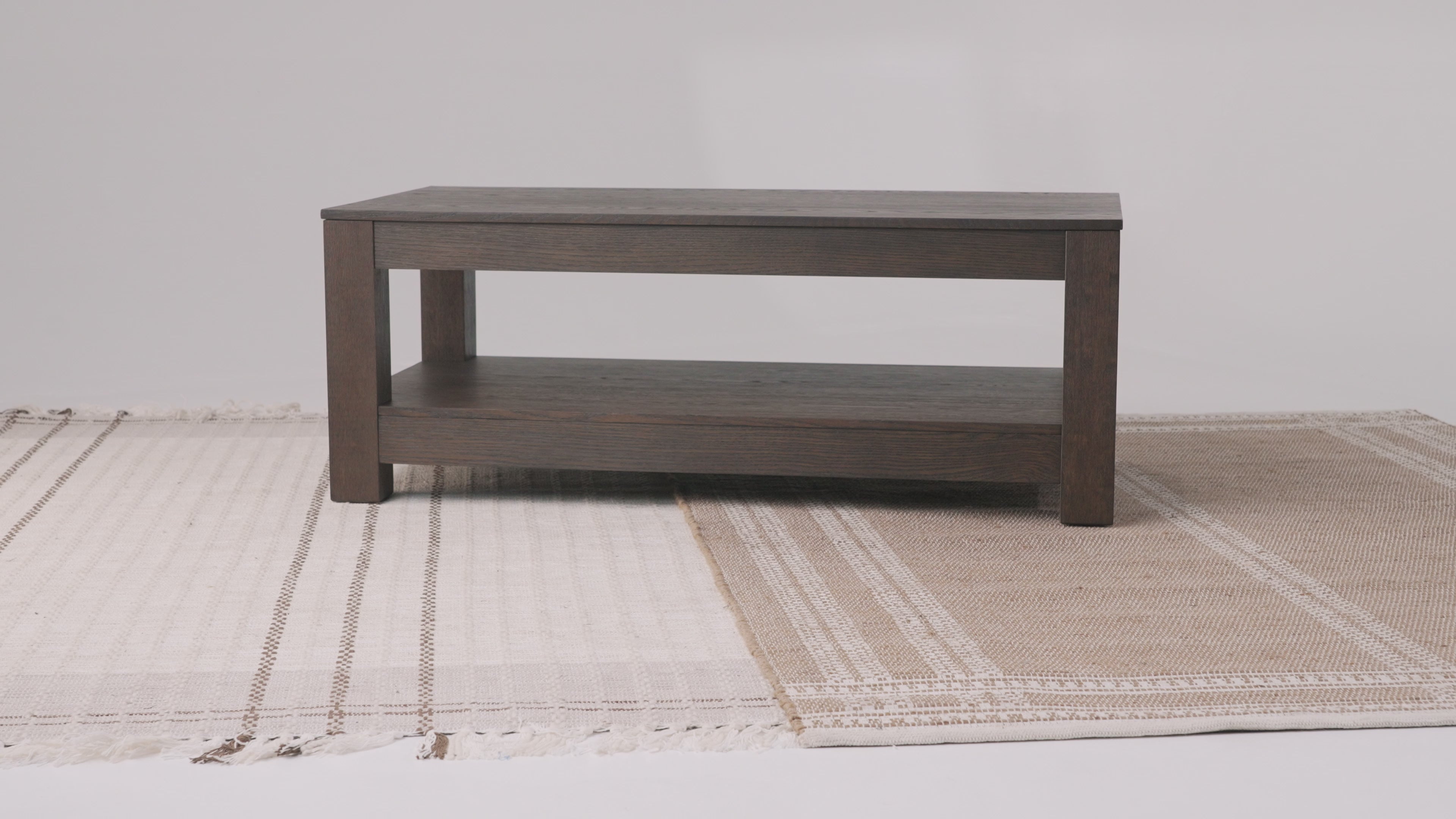 Paulo Wooden Coffee Table in Weathered Brown Finish in Accent Tables by Maven Lane