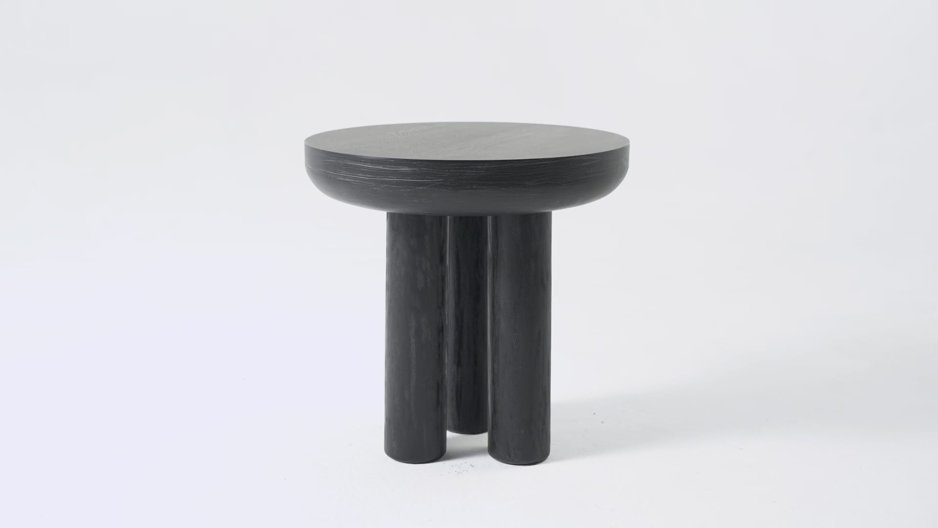 Owen Rustic Wooden Side Table In Aged Black in Maven Lane by Maven Lane